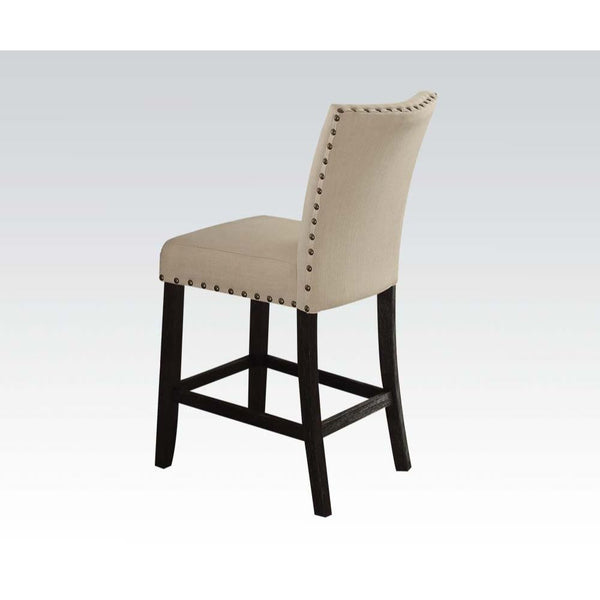 Nolan - Counter Height Chair (Set of 2) - Linen & Salvage Dark Oak - Urban Living Furniture (Los Angeles, CA)