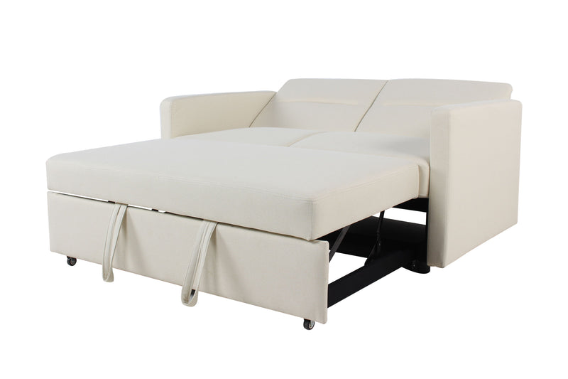 Sleeper Pull Out Loveseat Couch With Adjustable Backrest