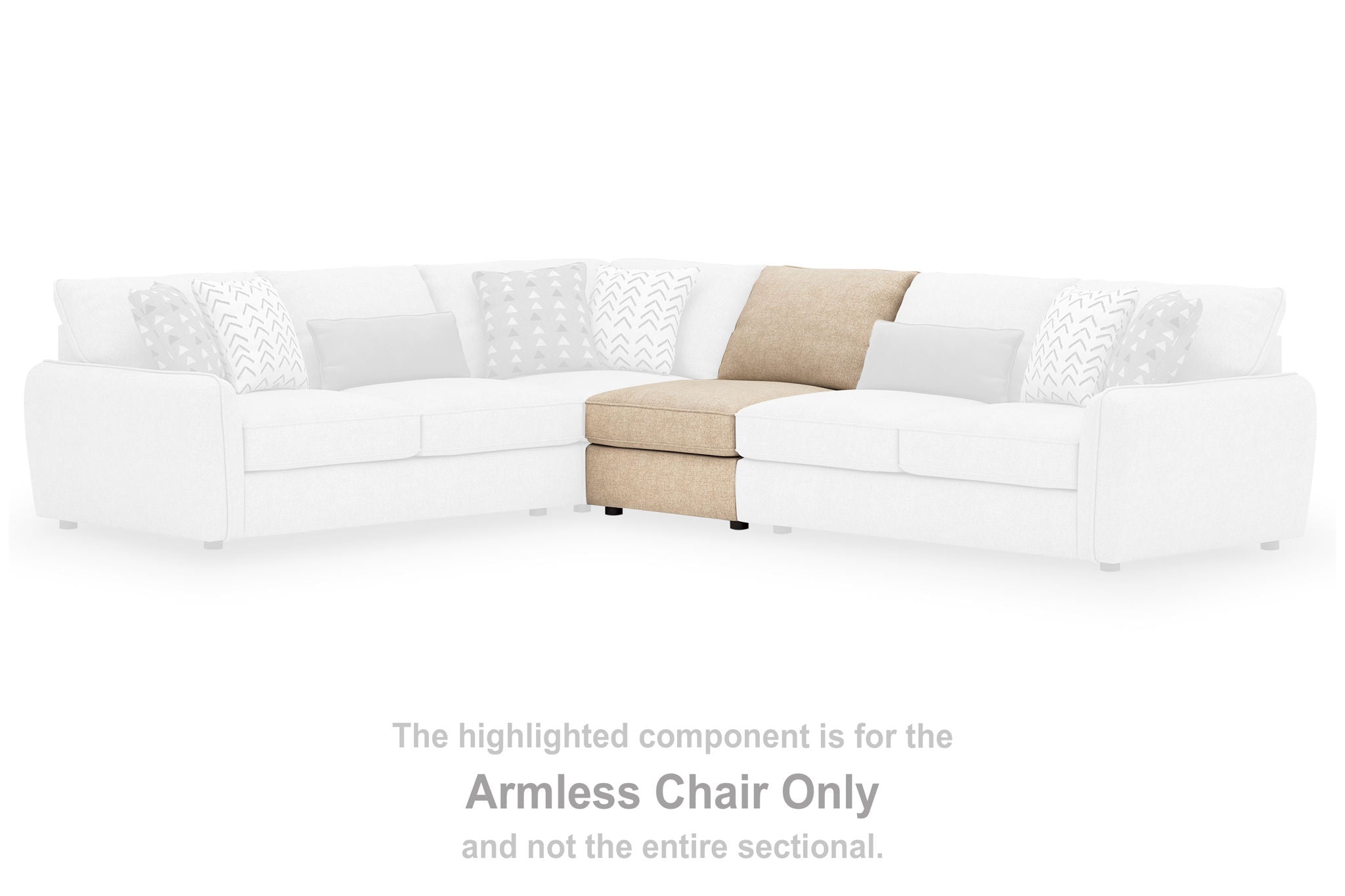 Seyler - Sand - Armless Chair - Urban Living Furniture (Los Angeles, CA)