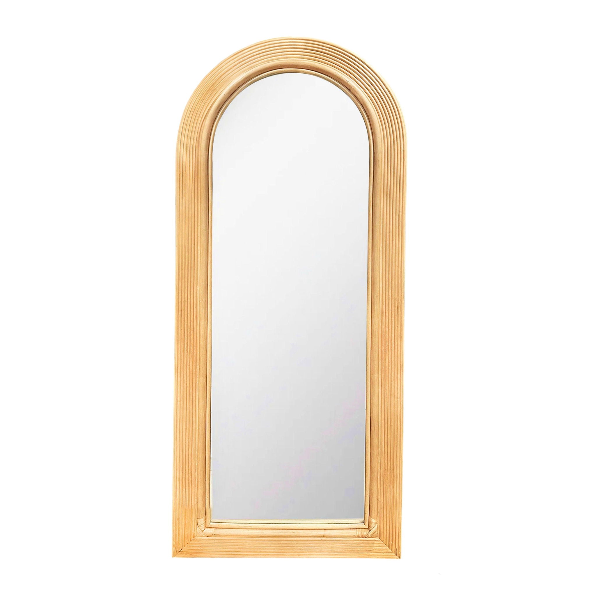 Tanya - Rattan 70" Floor Mirror - Urban Living Furniture (Los Angeles, CA)