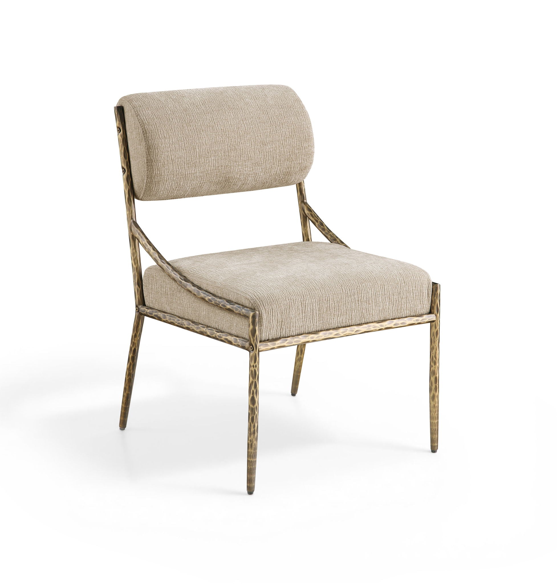 Bastille - Upholstered Dining Side Chair (Set of 2) - Brass Frame - Urban Living Furniture (Los Angeles, CA)