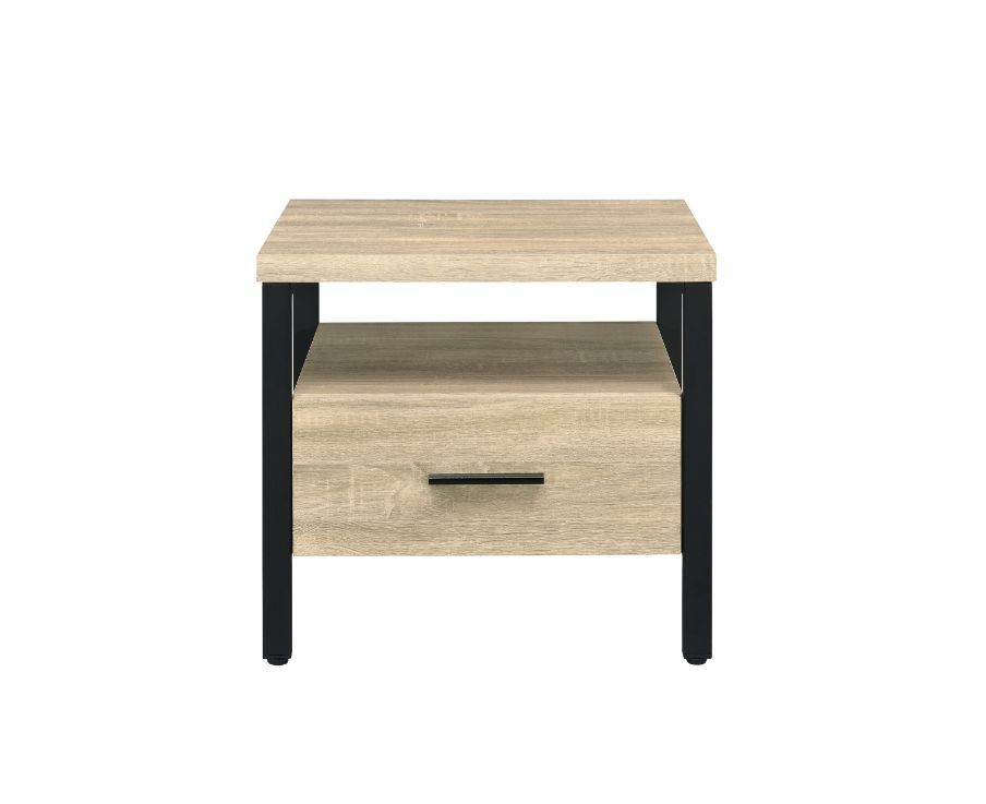 Yawan - Accent Table - Oak & Black Finish - Urban Living Furniture (Los Angeles, CA)