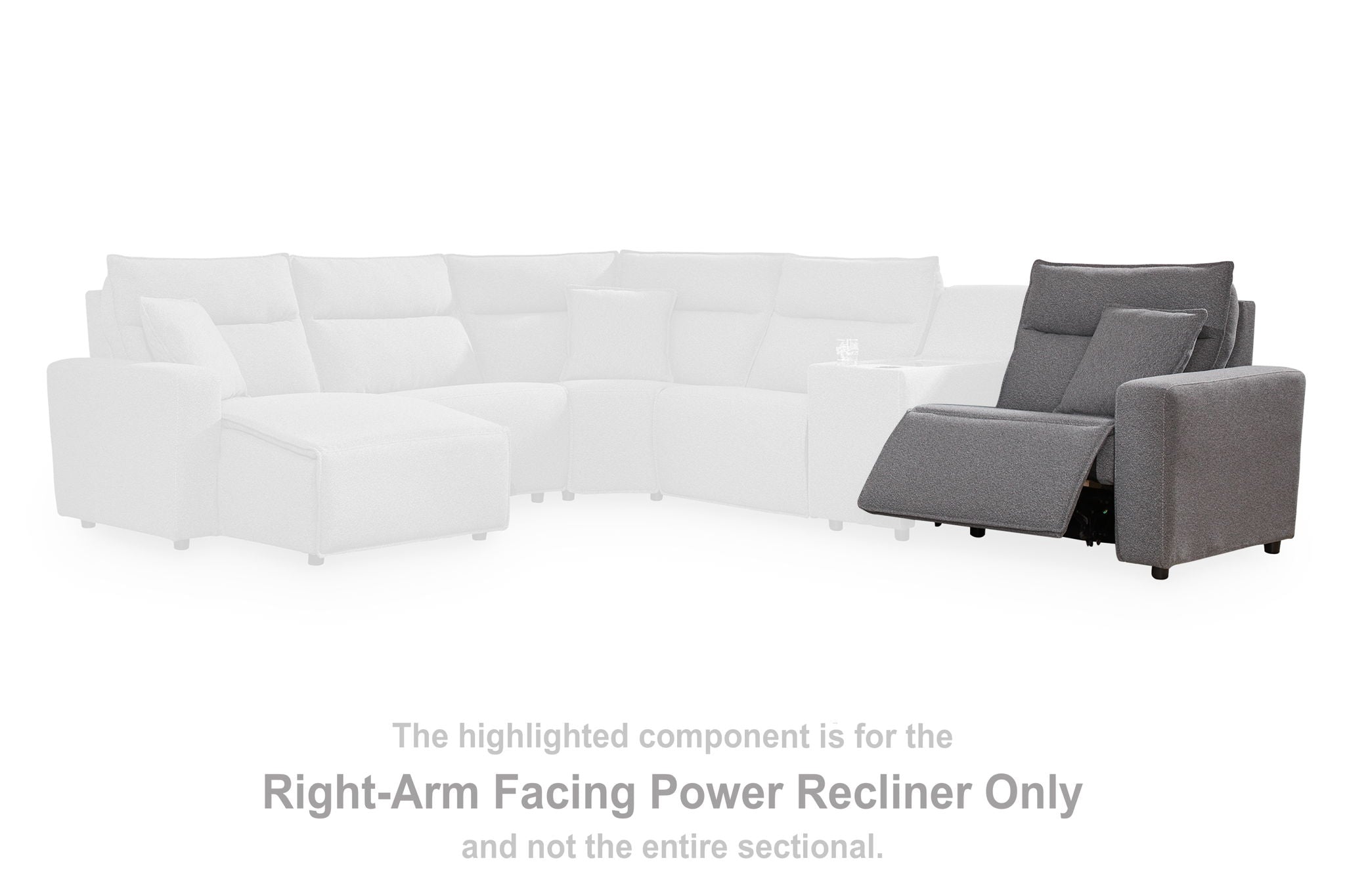Modmax II - RAF Zero Wall Power Recliner - Salt And Pepper - Urban Living Furniture (Los Angeles, CA)