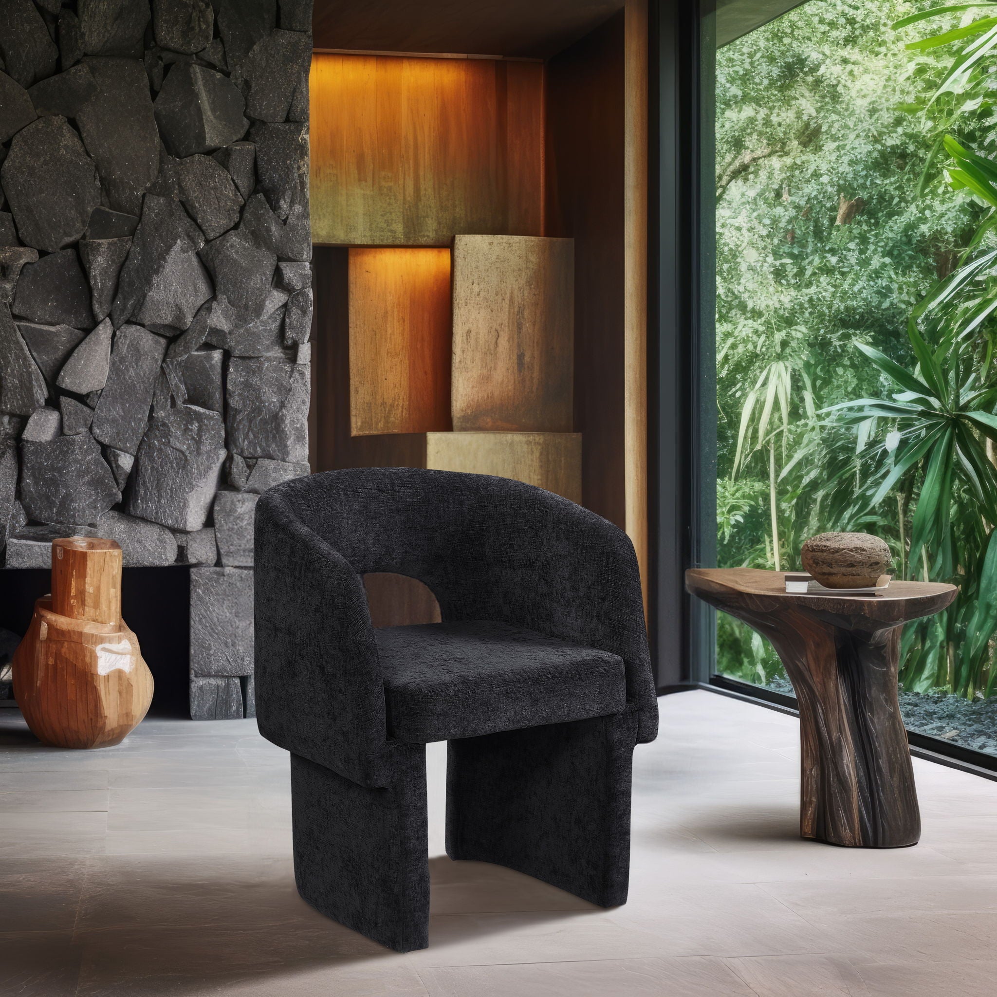Emmet - Chenille Dining Chair / Accent Chair - Urban Living Furniture (Los Angeles, CA)