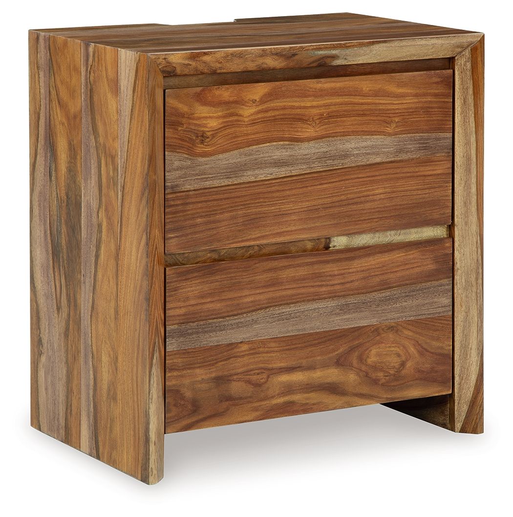 Dressonni - Brown - Two Drawer Night Stand - Urban Living Furniture (Los Angeles, CA)