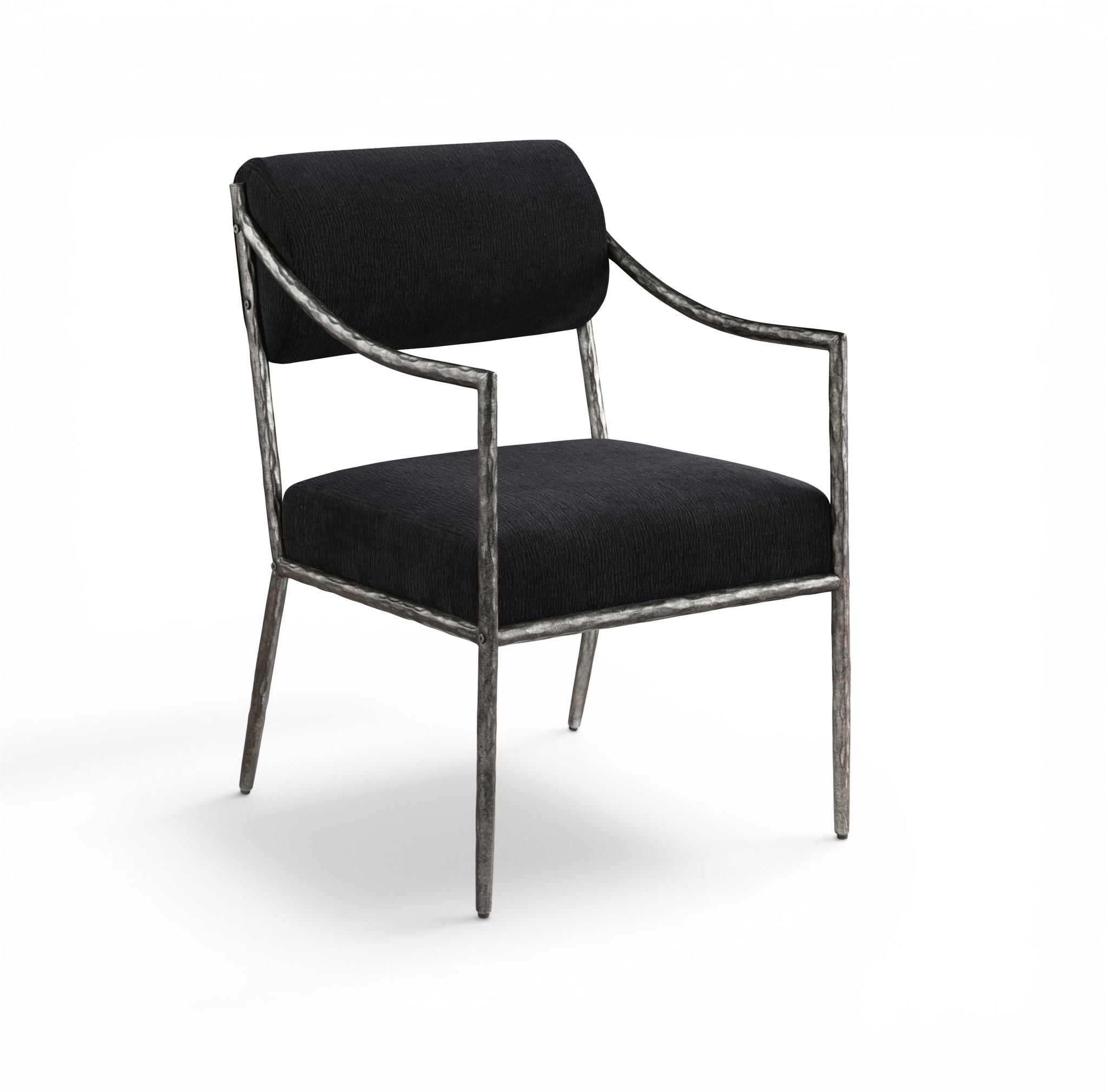 Bastille - Upholstered Dining Arm Chair (Set of 2) - Silver Frame - Urban Living Furniture (Los Angeles, CA)