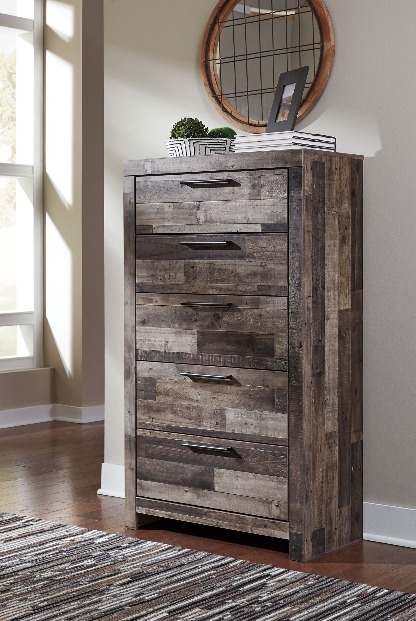 Derekson - Five Drawer Chest - Multi Gray - Urban Living Furniture (Los Angeles, CA)
