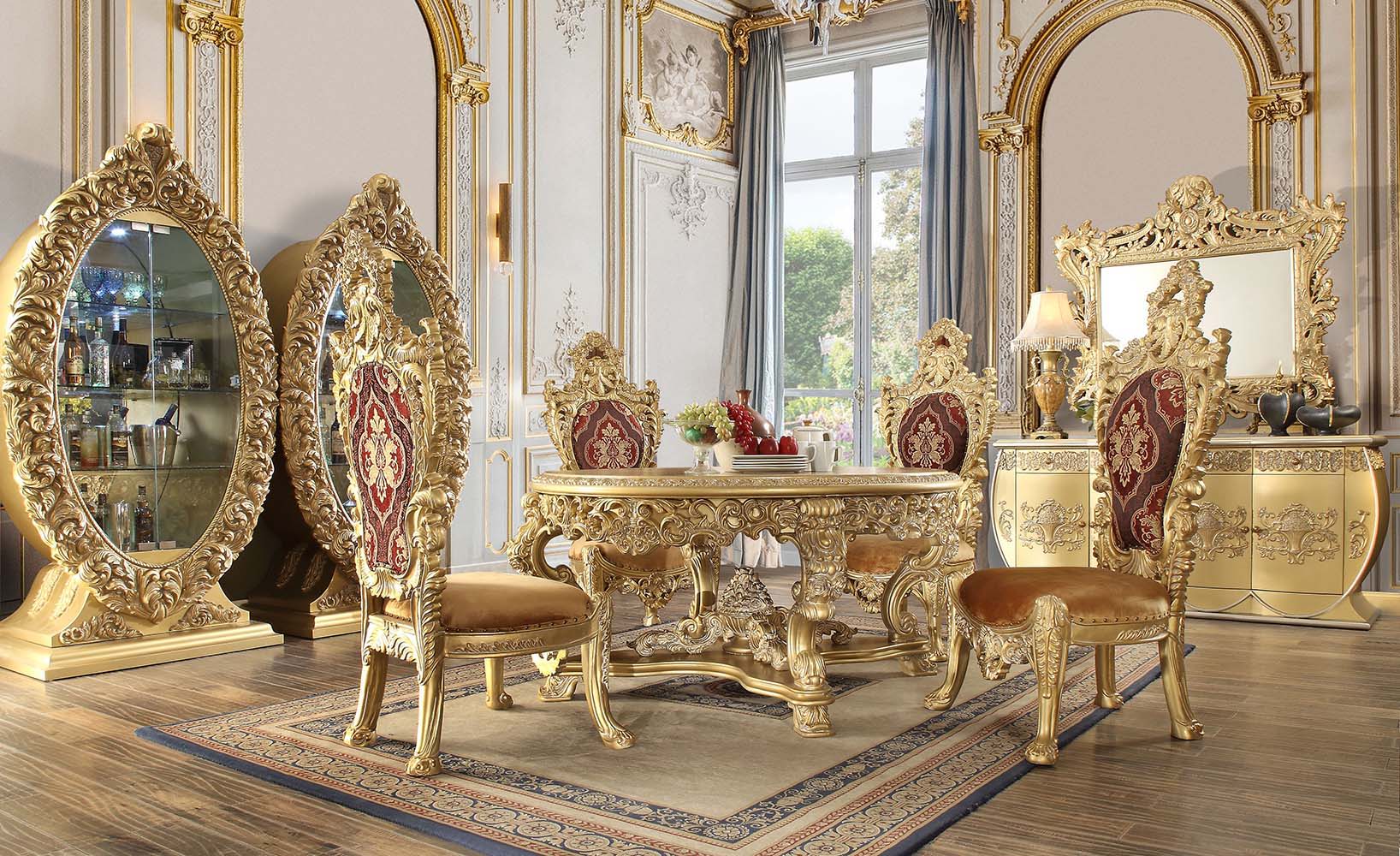 Bernadette - Dining Table - Gold Finish - 32" - Urban Living Furniture (Los Angeles, CA)