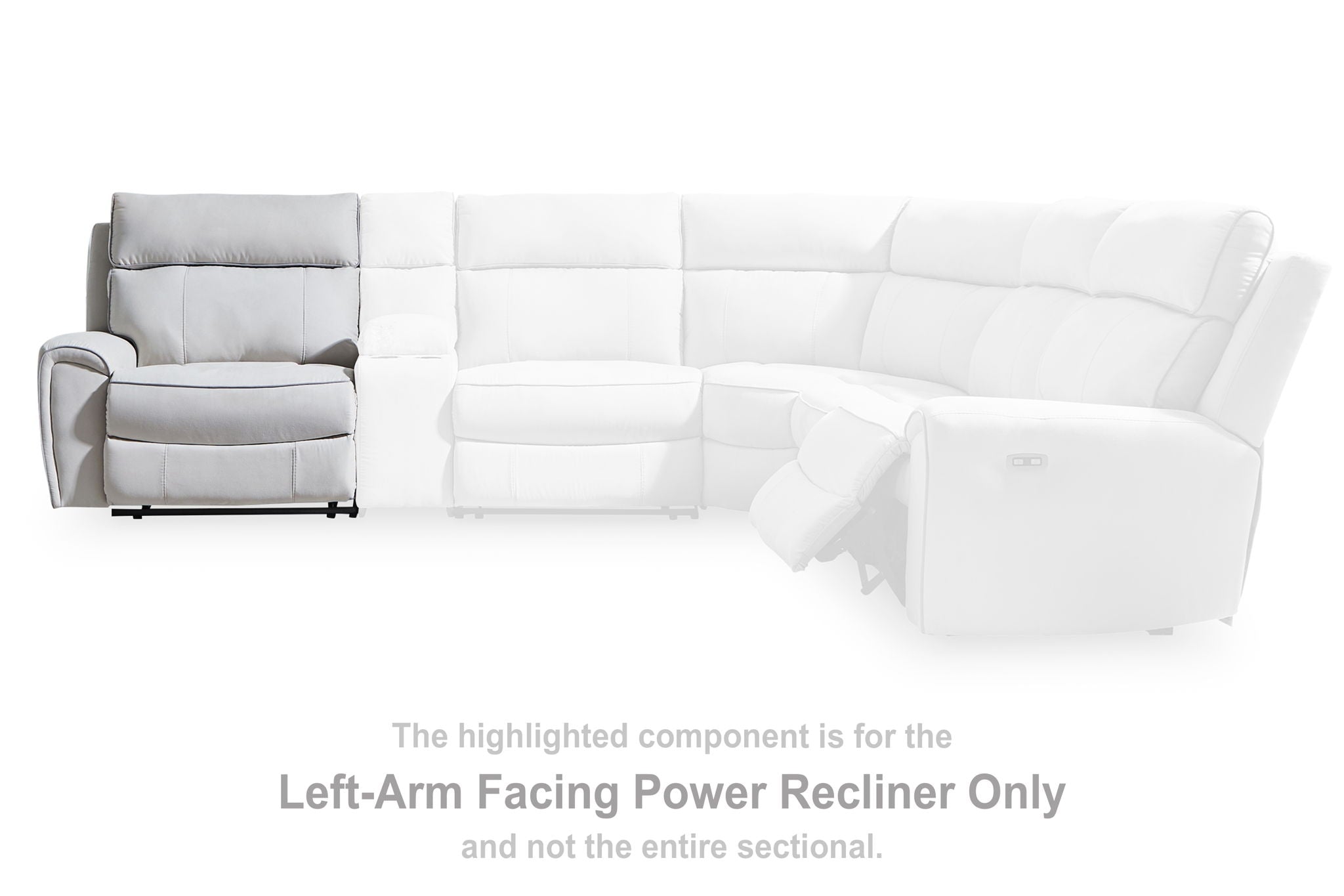 Social Pointe - Pearl / Ash - LAF Zero Wall Power Recliner - Urban Living Furniture (Los Angeles, CA)