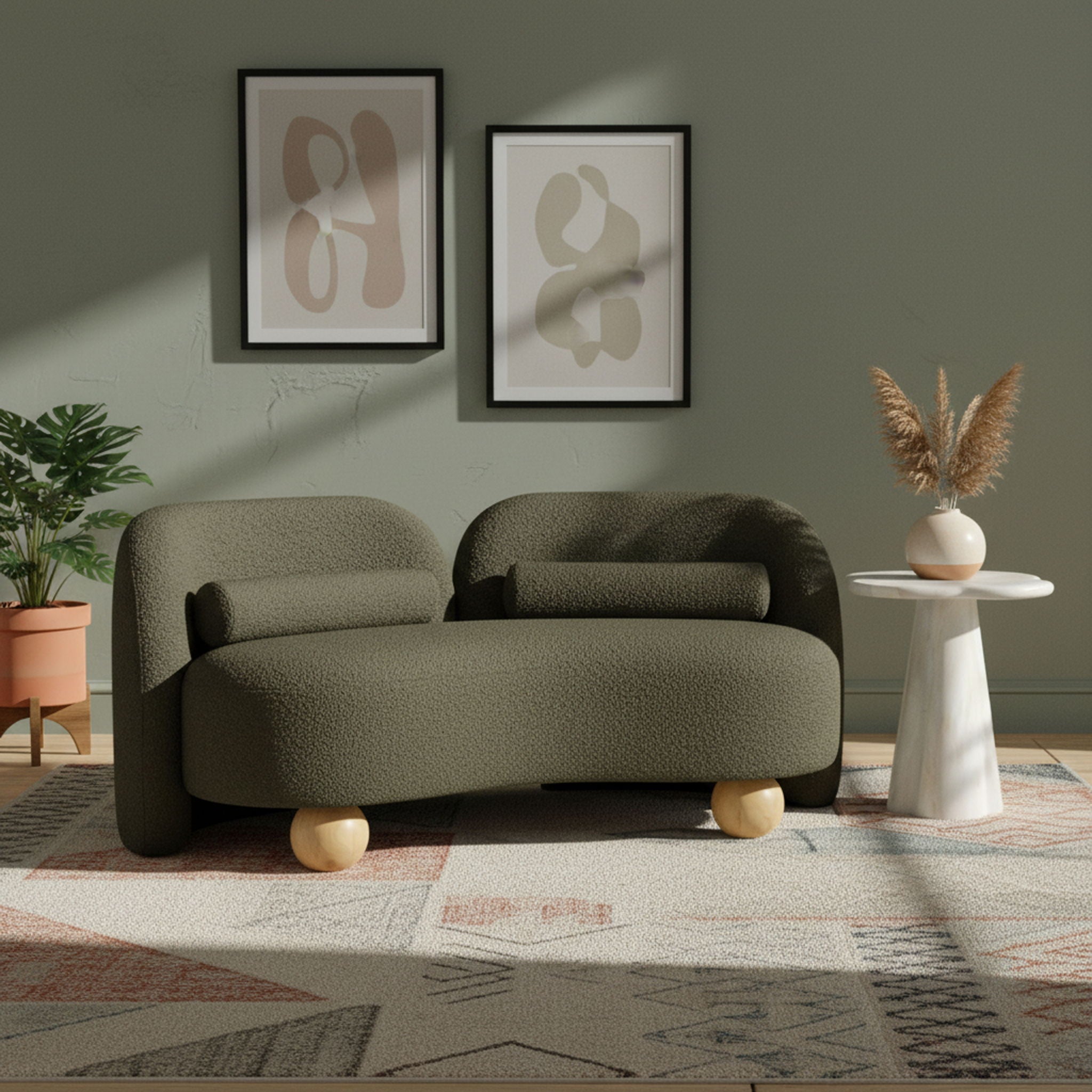 Daphne - Boucle Loveseat - Urban Living Furniture (Los Angeles, CA)