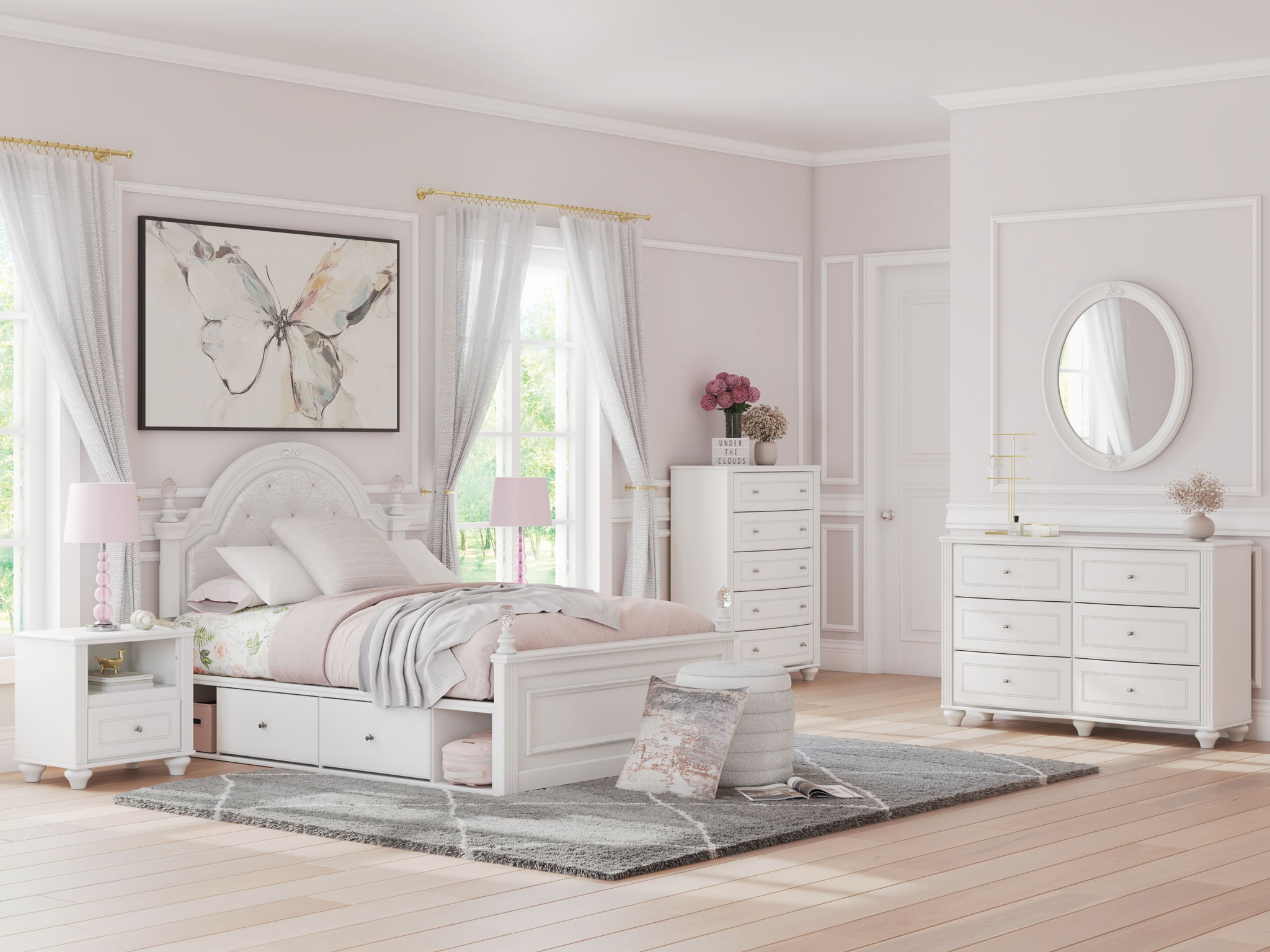 Kozlani - Five Drawer Chest - White - Urban Living Furniture (Los Angeles, CA)