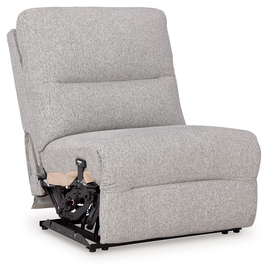 Acklen Place - Pewter - Power Armless Recliner With Adj Headrest - Urban Living Furniture (Los Angeles, CA)