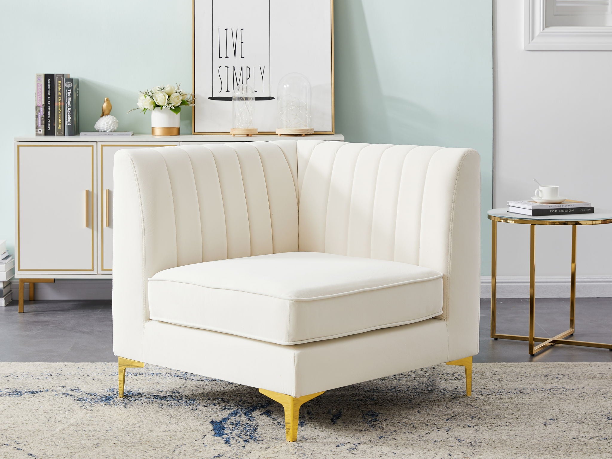Alina - Corner Chair - Urban Living Furniture (Los Angeles, CA)