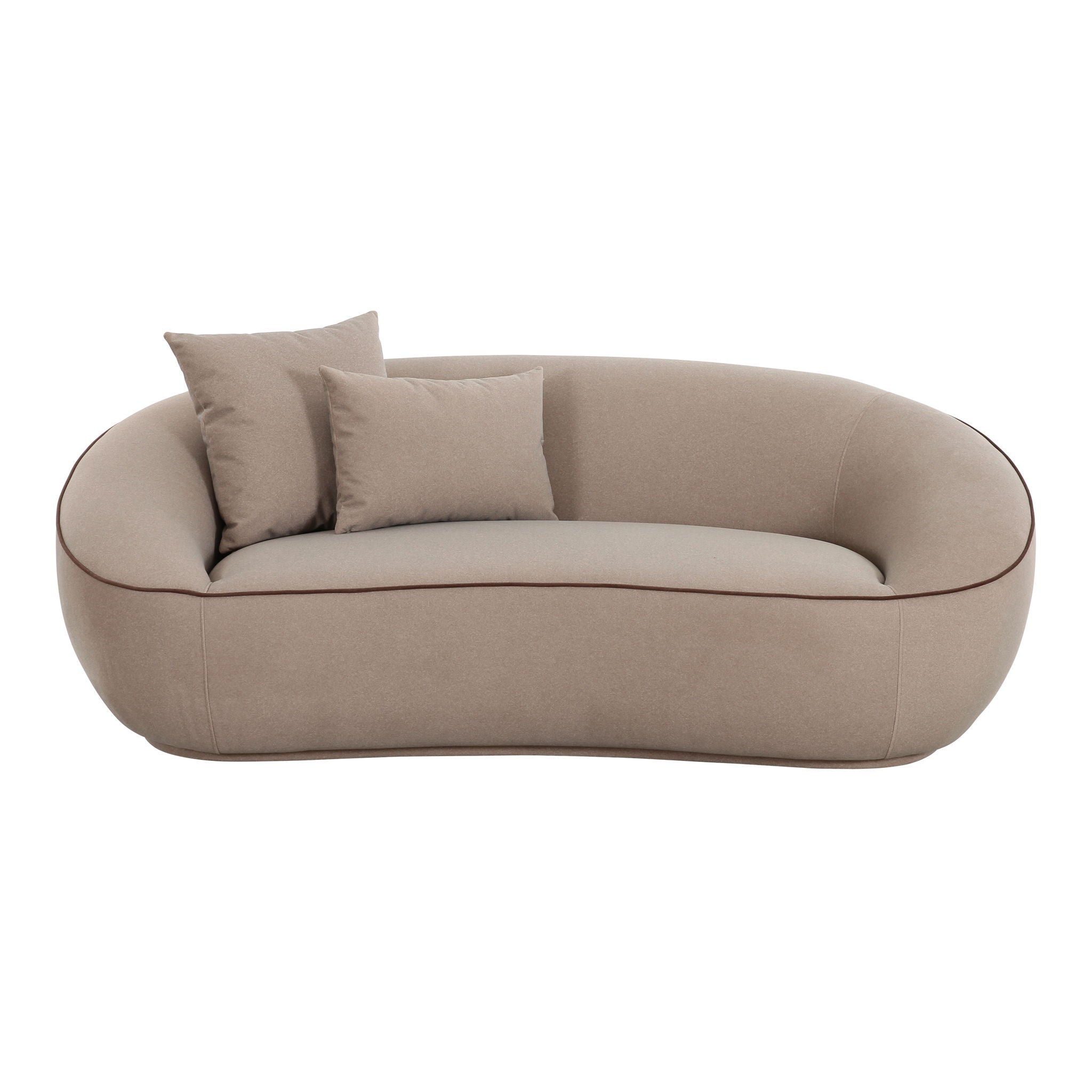 Jenny - Faux Mohair Loveseat - Taupe - Urban Living Furniture (Los Angeles, CA)