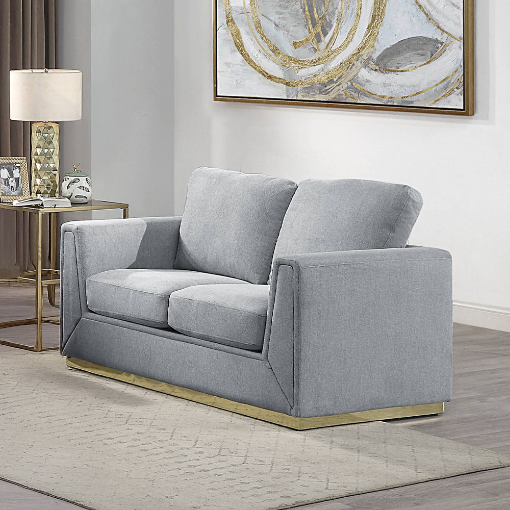 Valin - Loveseat - Gray Linen - Urban Living Furniture (Los Angeles, CA)