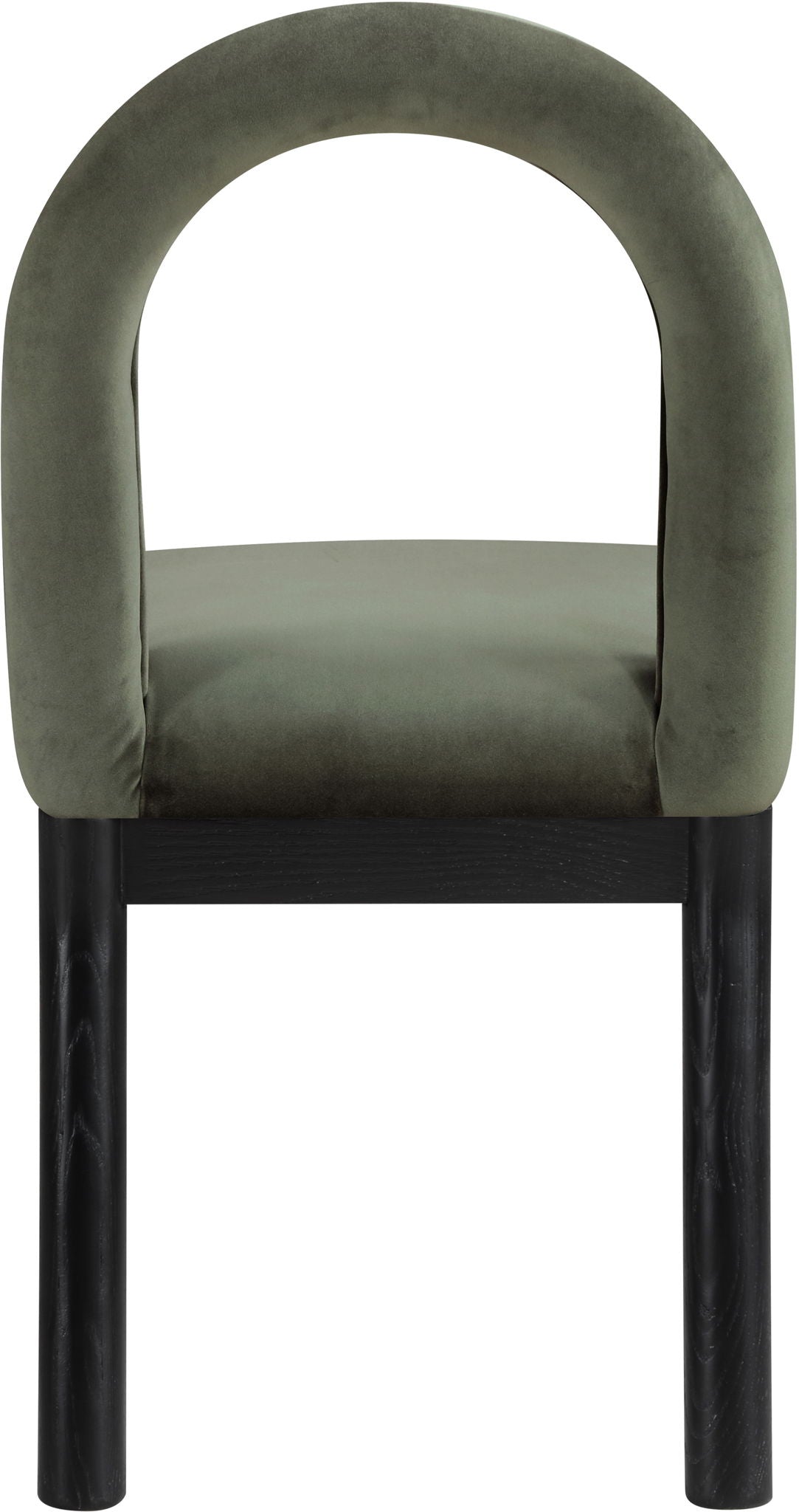 Conrad - Velvet Dining Chair With Black Legs - Urban Living Furniture (Los Angeles, CA)