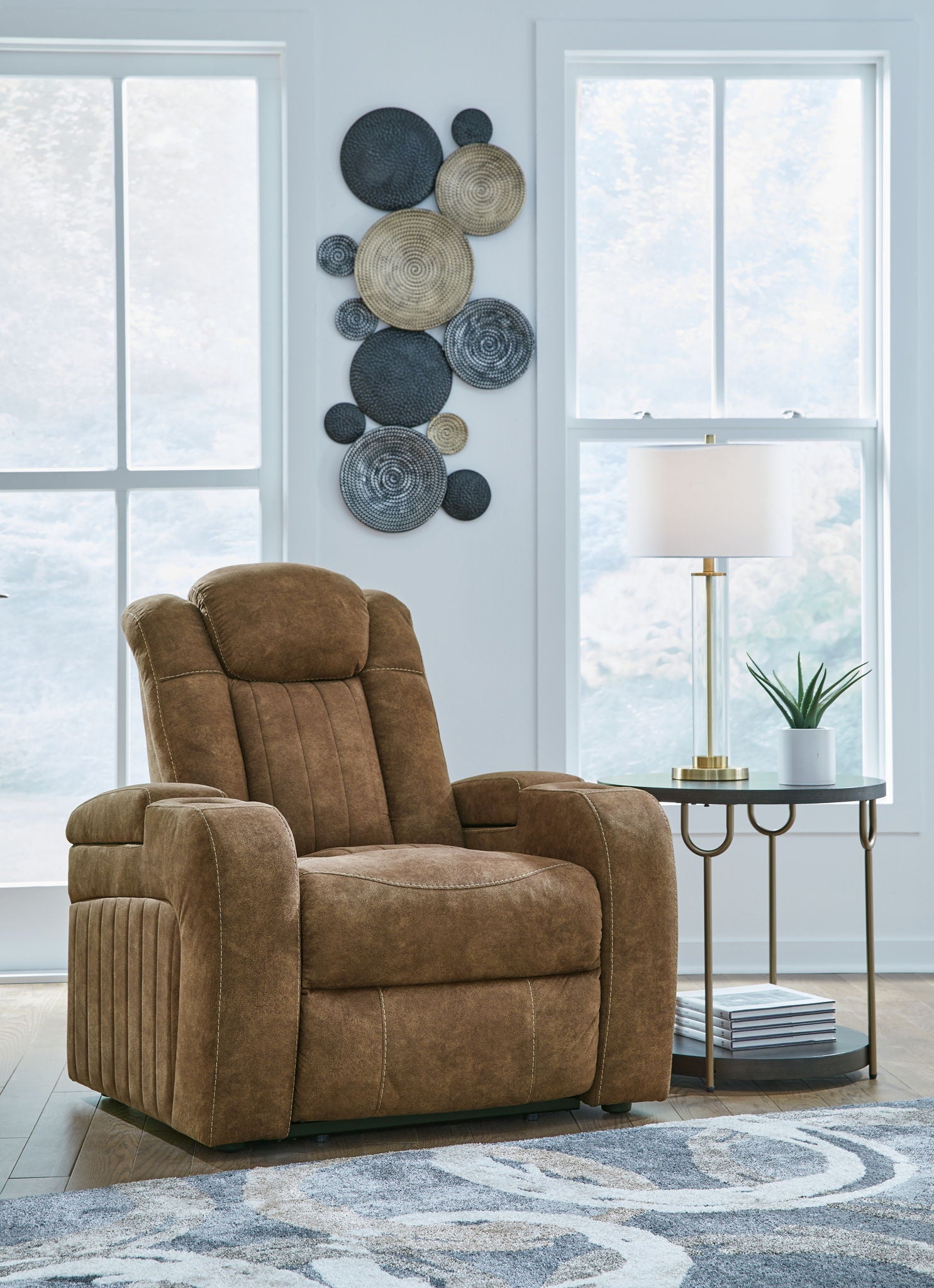 Wolfridge - Brindle - Power Recliner/Adj Headrest - Urban Living Furniture (Los Angeles, CA)
