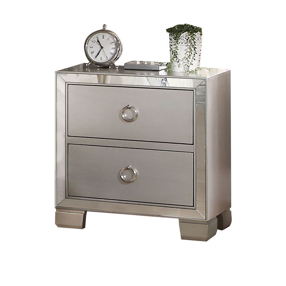 Voeville II - Nightstand - Platinum - Urban Living Furniture (Los Angeles, CA)