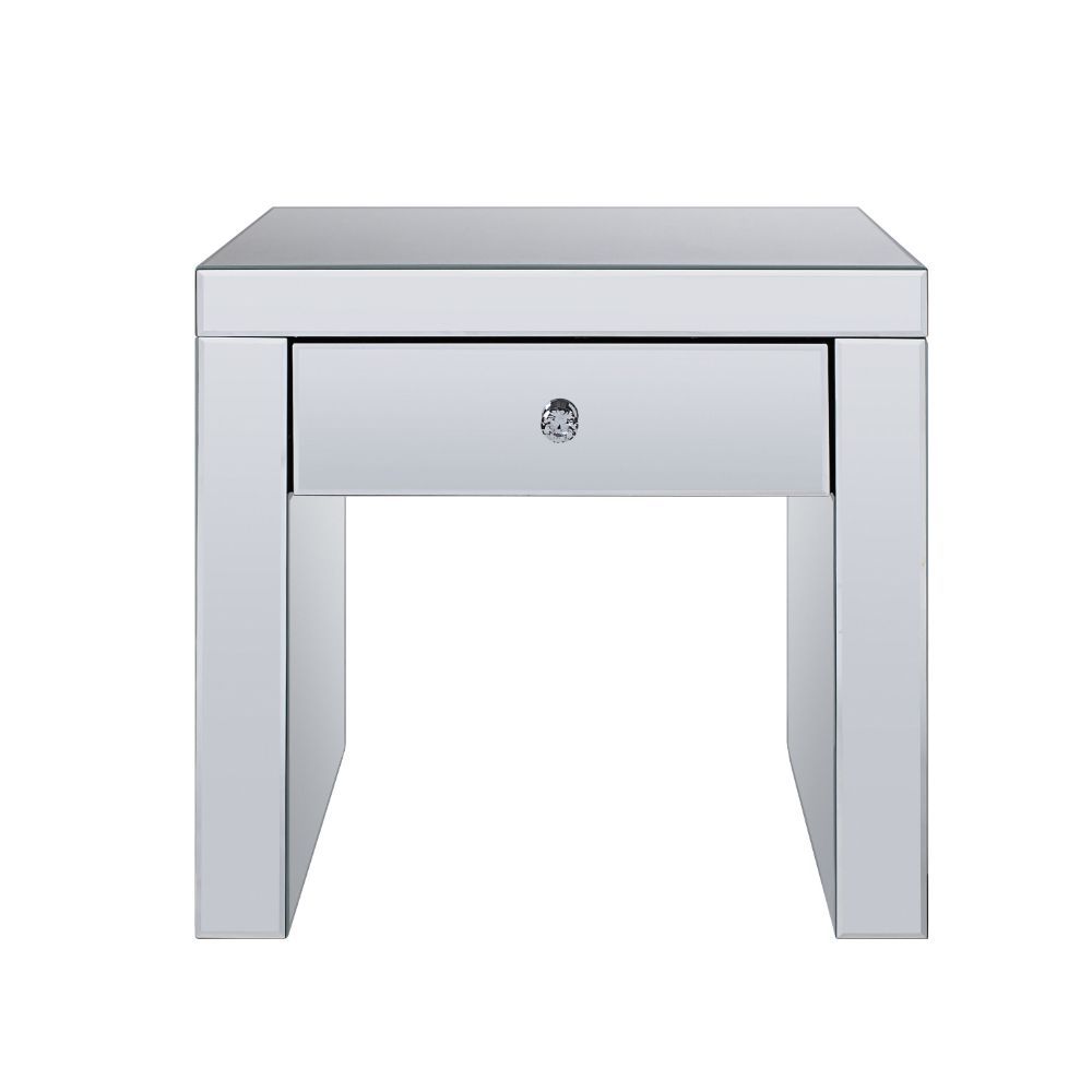 Noralie - End Table - Mirrored & Faux Diamonds - 23" - Urban Living Furniture (Los Angeles, CA)