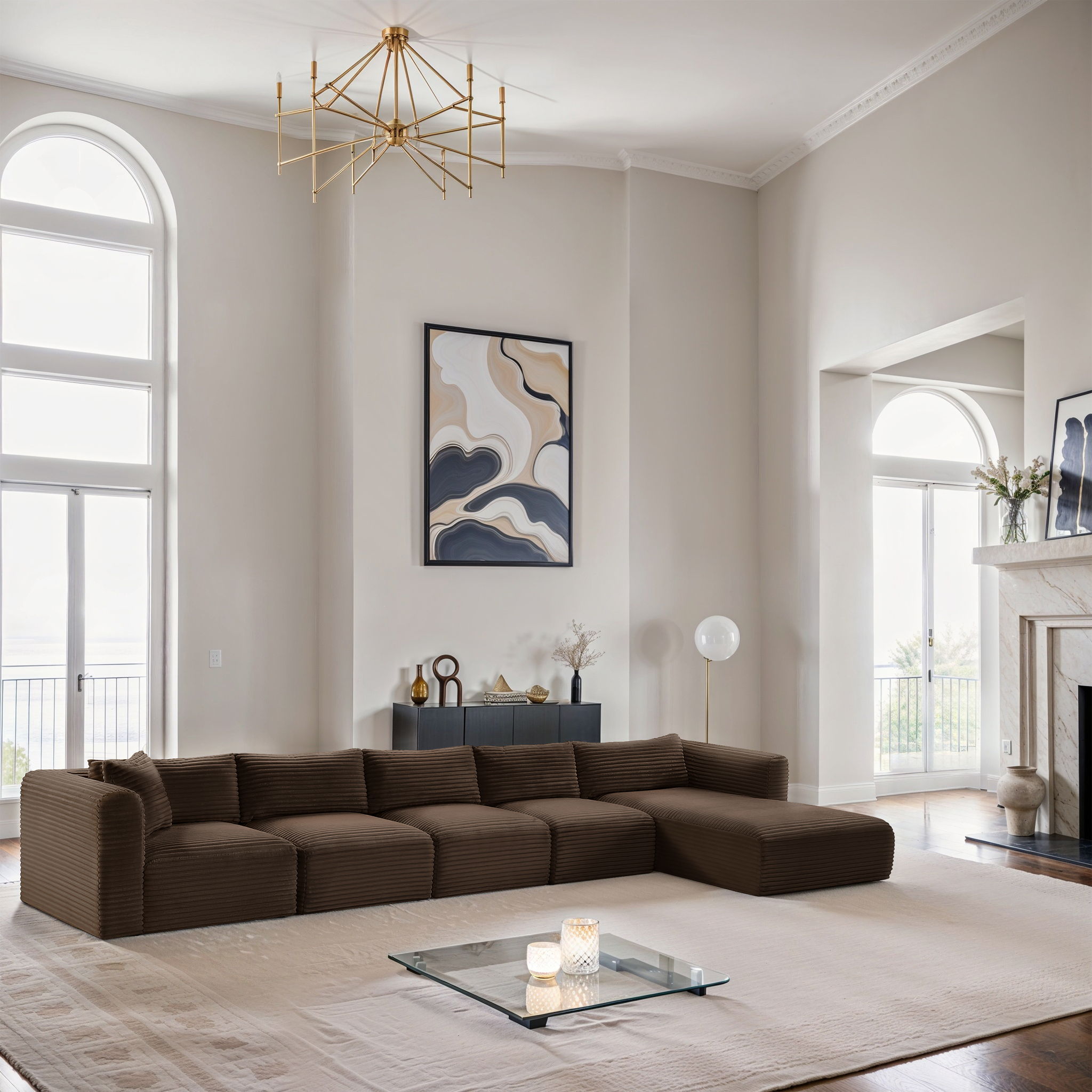 Shaggy - 5 Piece Modular Sectional With Chaise - Urban Living Furniture (Los Angeles, CA)