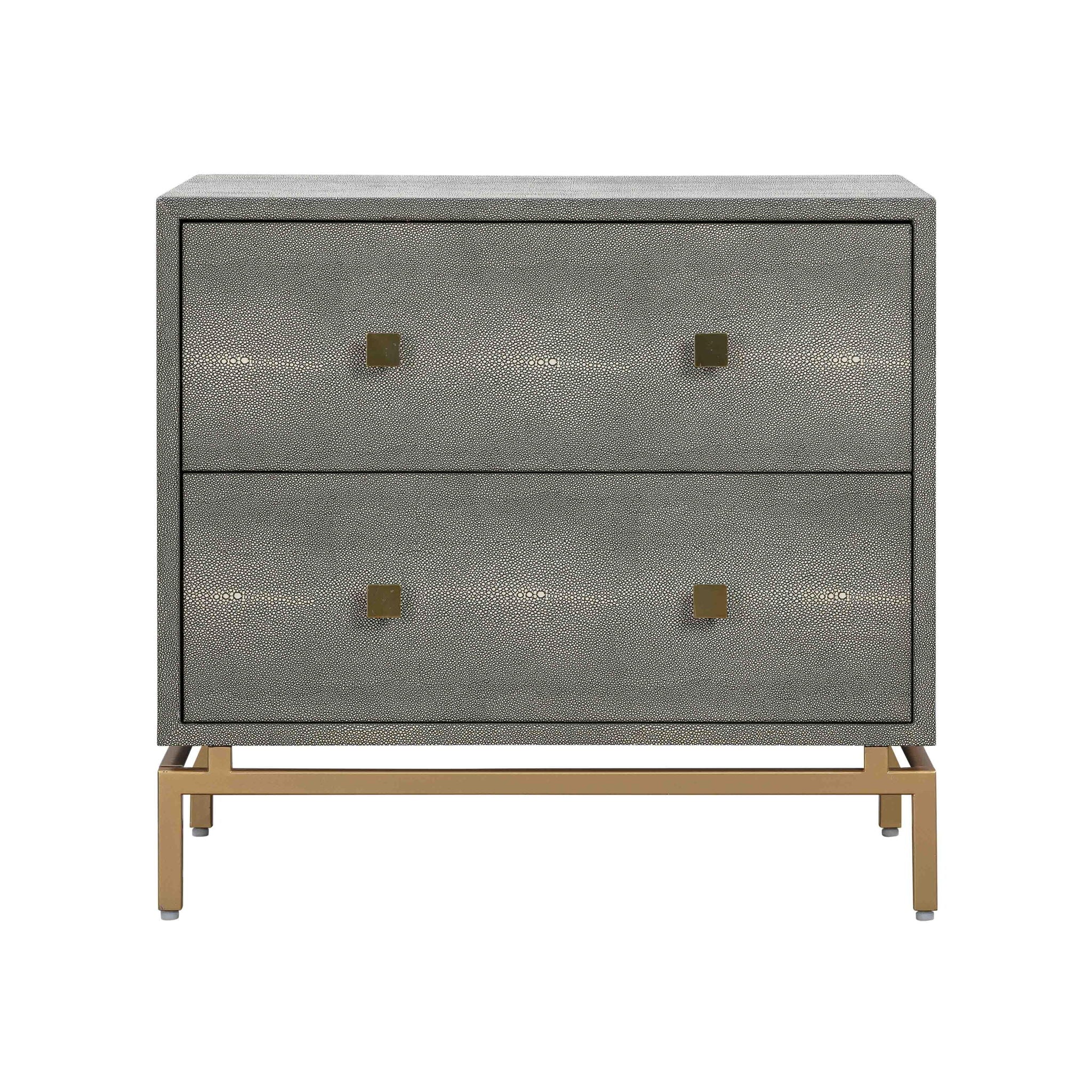 Pesce - Shagreen Nightstand - Gray - Urban Living Furniture (Los Angeles, CA)