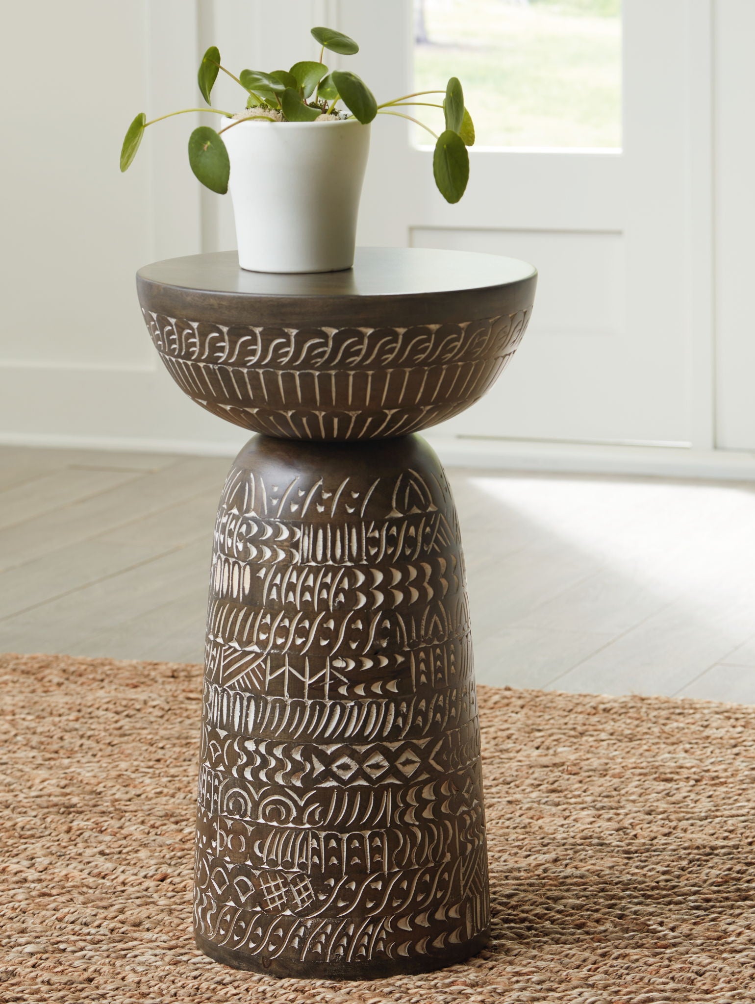 Hadcher - Cream / Brown - Accent Table - Urban Living Furniture (Los Angeles, CA)