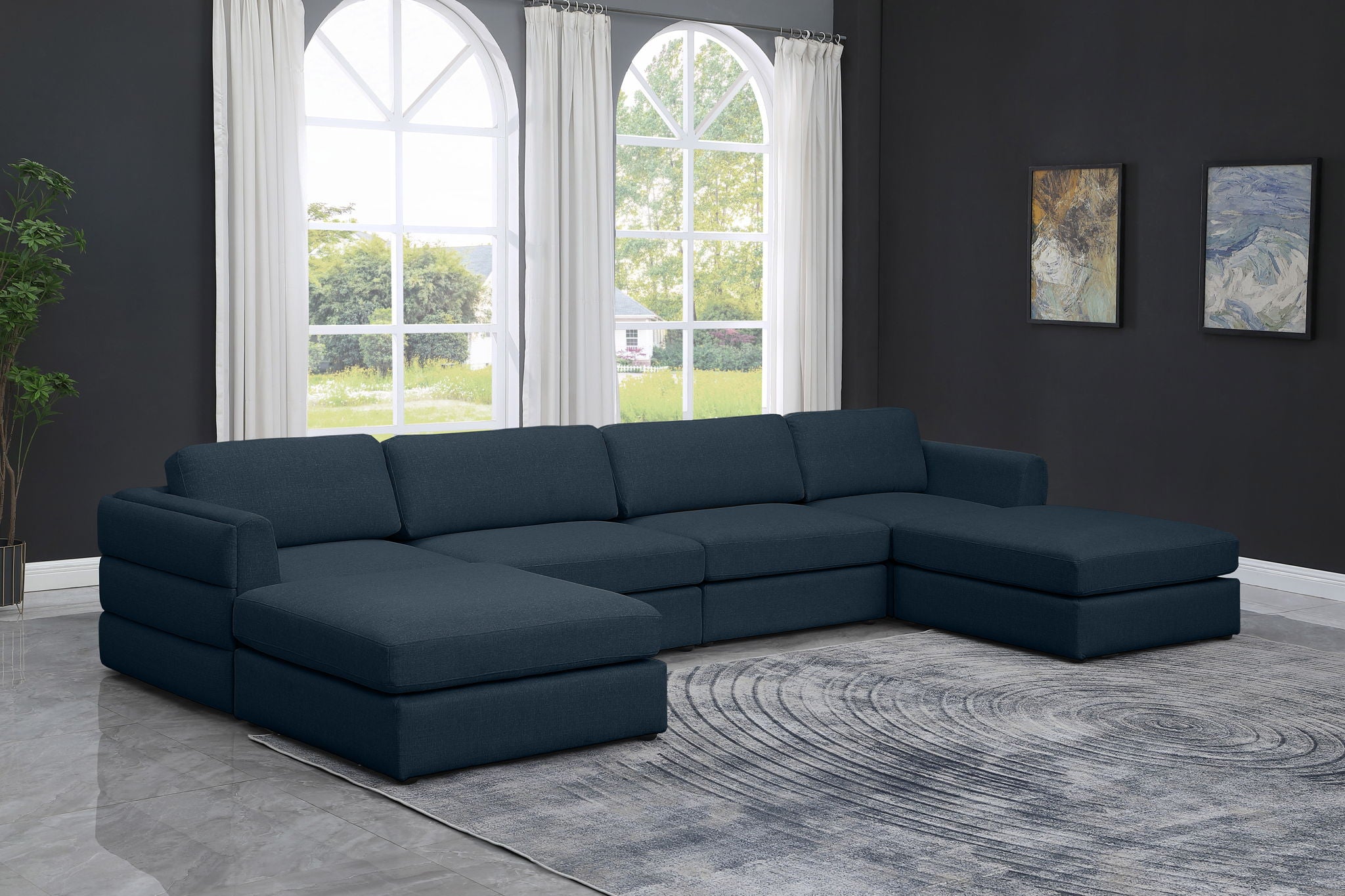 Beckham - 6 Piece Double Chaise Modular Sectional - Urban Living Furniture (Los Angeles, CA)