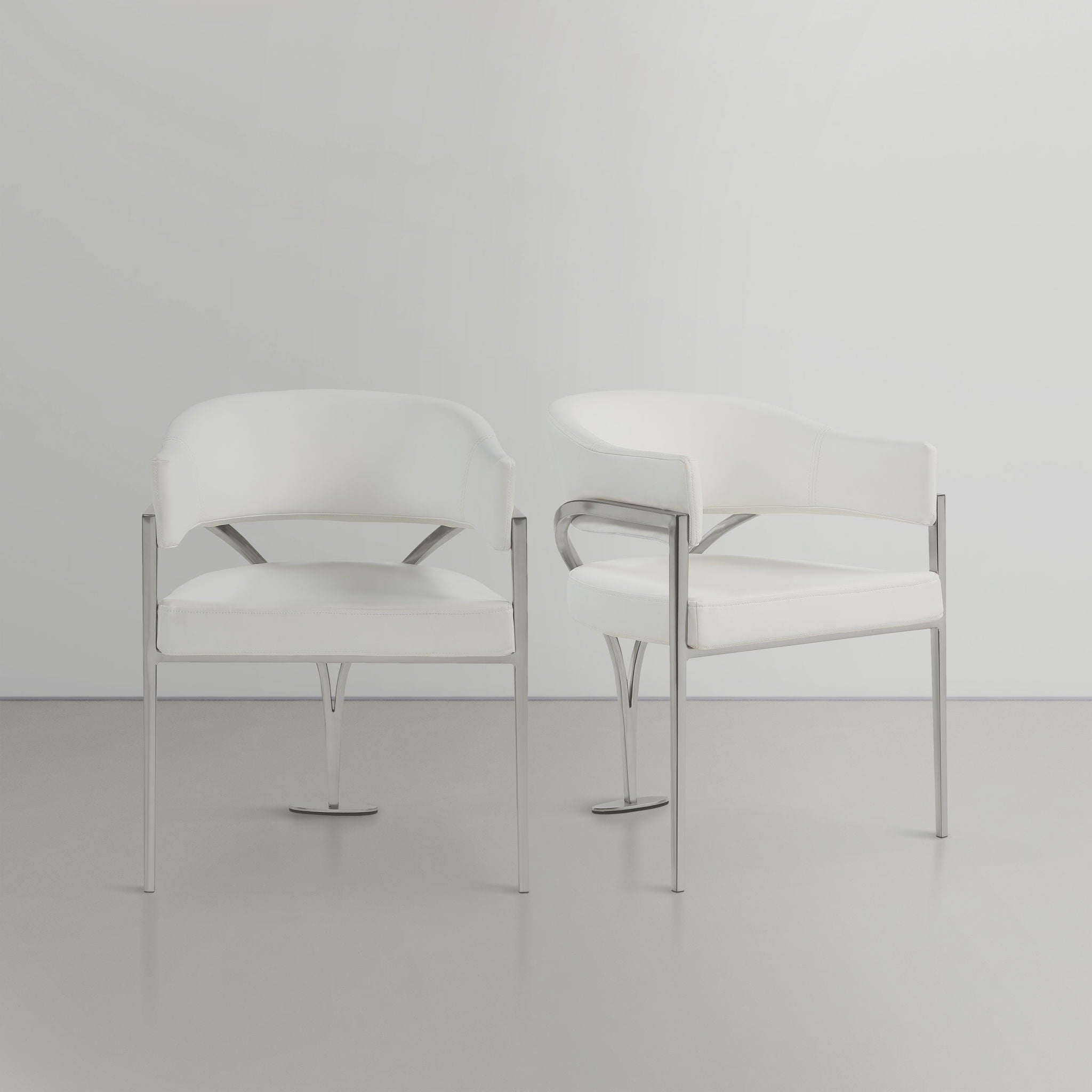Madelyn - Dining Chair (Set of 2) - Brushed Chrome - Urban Living Furniture (Los Angeles, CA)