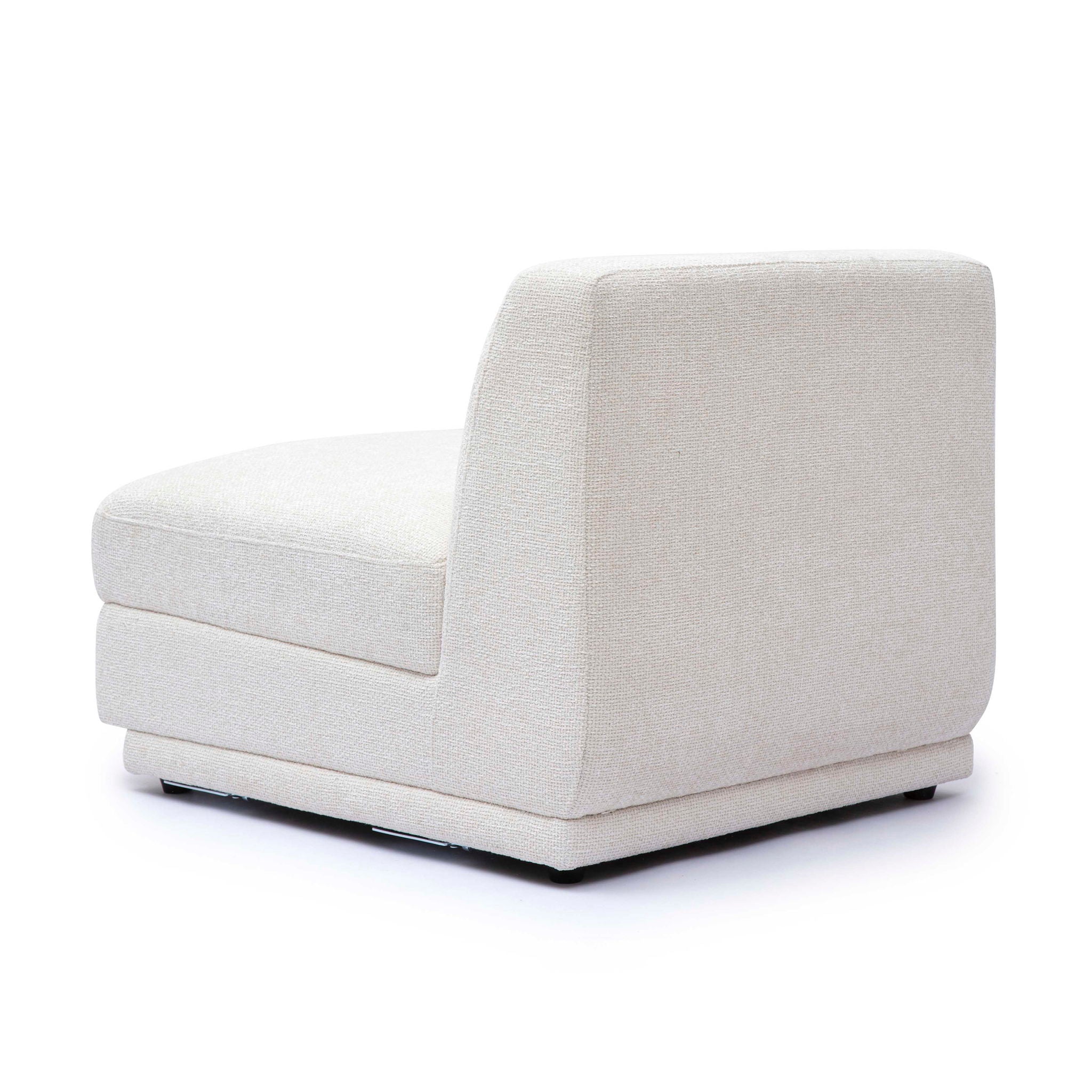 Perry - Modular Armless Chair - Cream