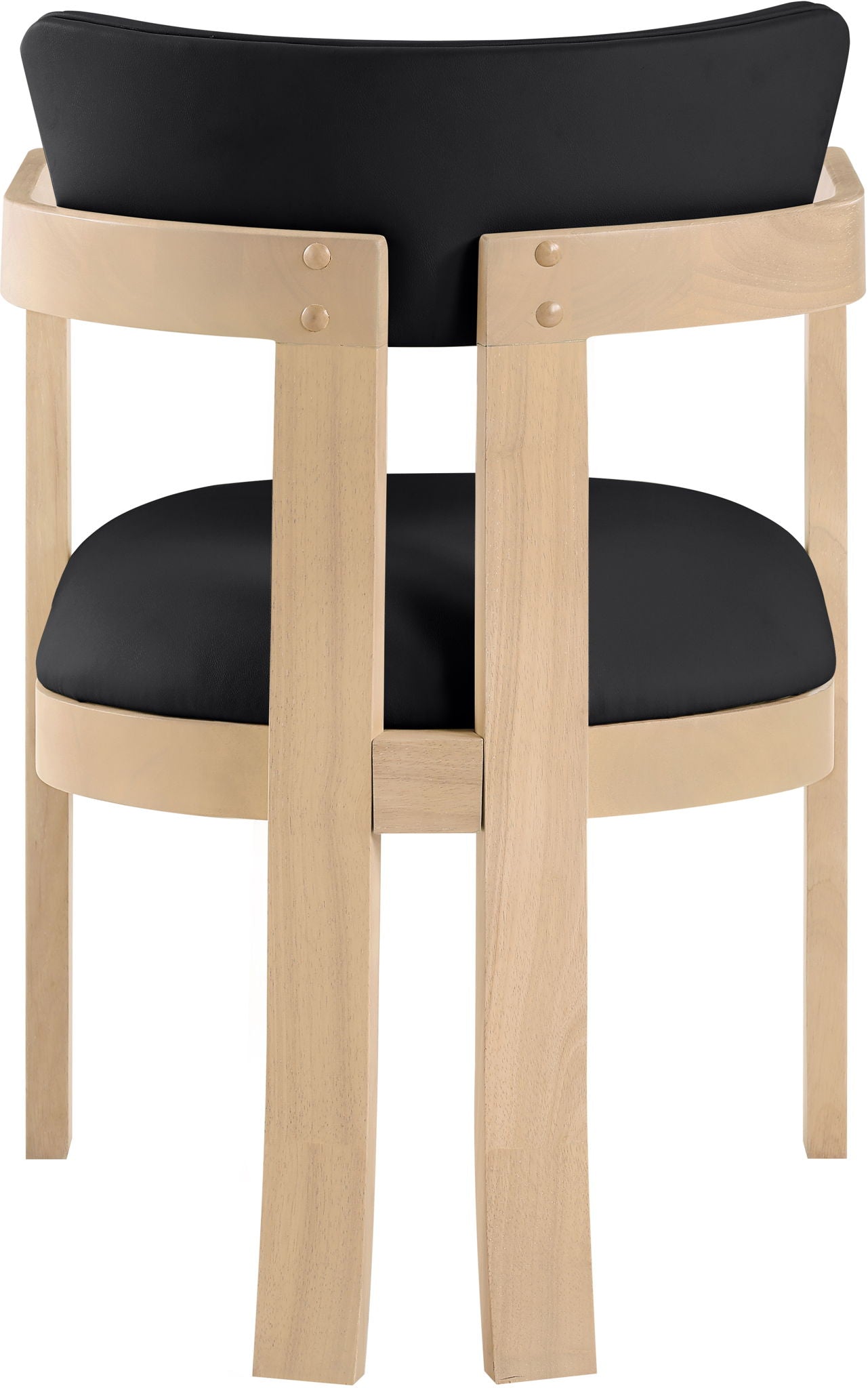 Lavrin - Vegan Leather Dining Arm Chair (Set of 2) - Natural Base - Urban Living Furniture (Los Angeles, CA)