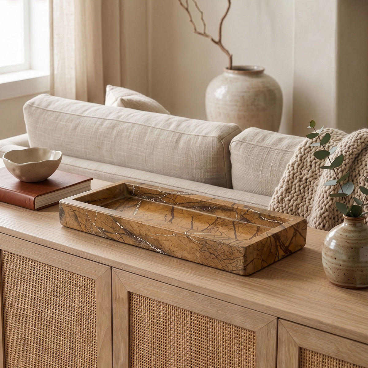 Michael - Genuine Marble Tray