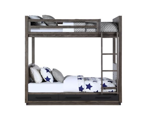 Estevon - Bunk Bed - Gray Oak Finish - Urban Living Furniture (Los Angeles, CA)