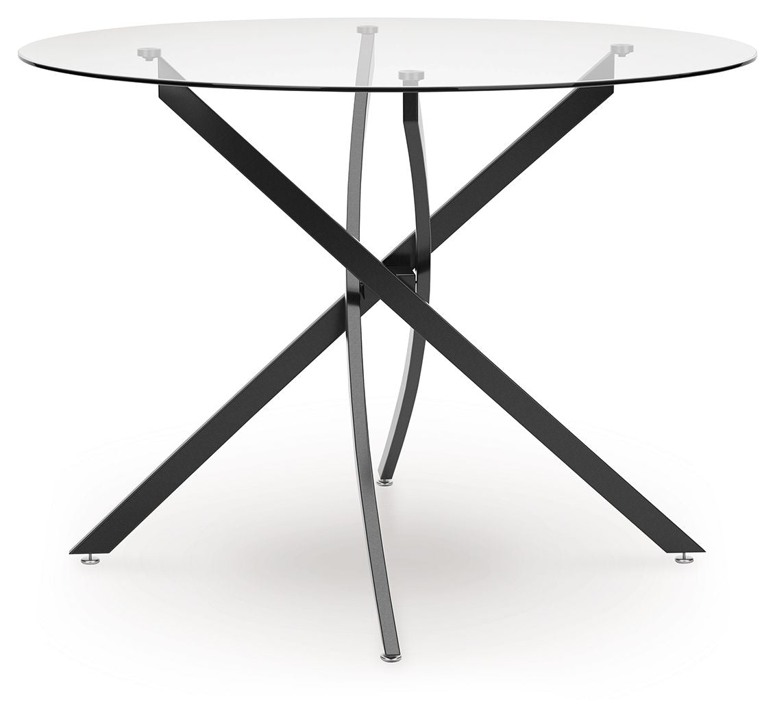 Pharwynn - 5 Pc. - Dining Room Table, 4 Side Chair - Black - Urban Living Furniture (Los Angeles, CA)