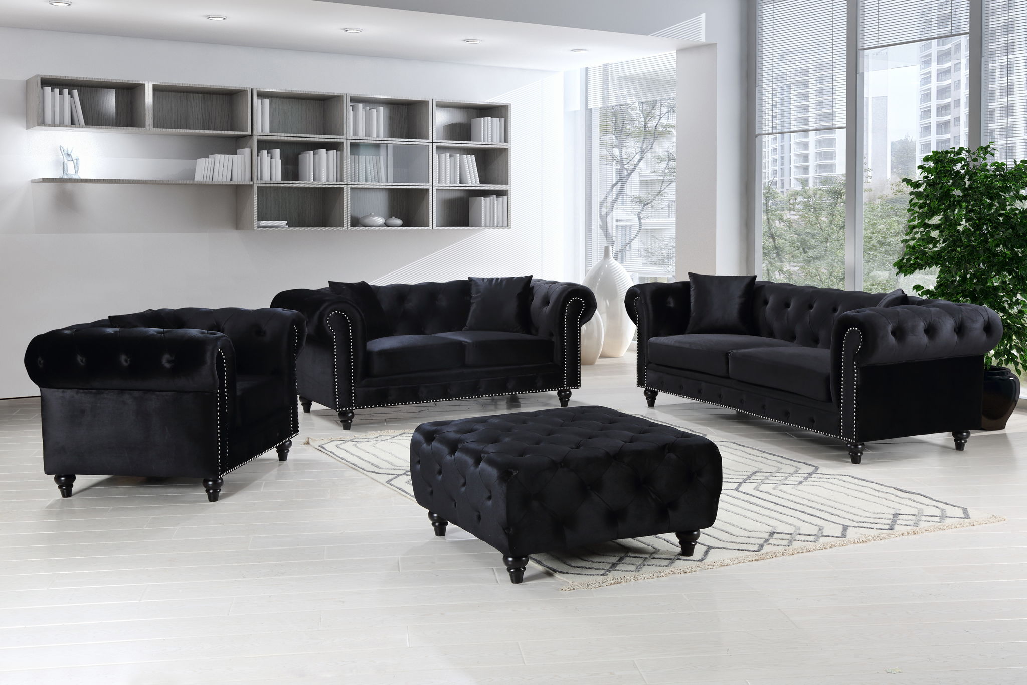 Chesterfield - Ottoman - Urban Living Furniture (Los Angeles, CA)