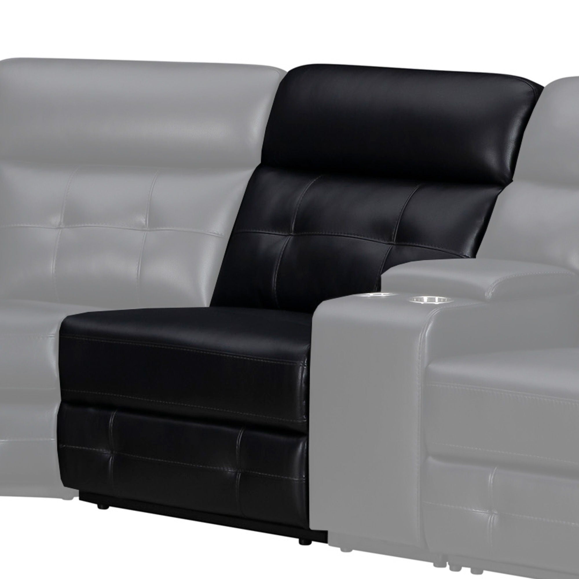 Clayton - Manual Armless Recliner - Phantom - Urban Living Furniture (Los Angeles, CA)