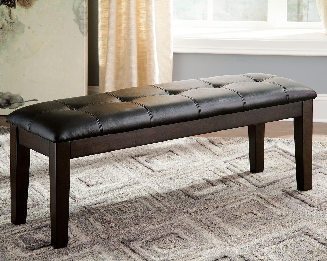 Haddigan - Dark Brown - Large UPH Dining Room Bench - Urban Living Furniture (Los Angeles, CA)
