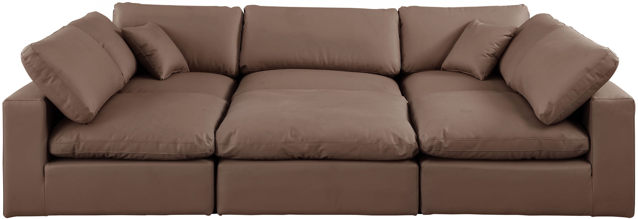 Comfy - 6 Piece Faux Leather Sectional - Urban Living Furniture (Los Angeles, CA)