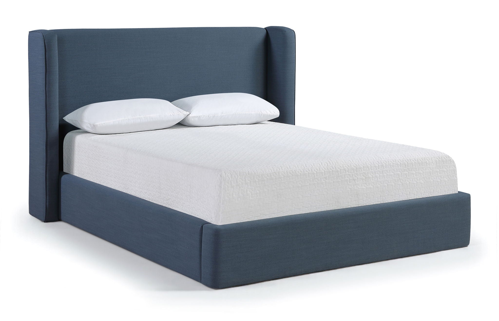 Kendall - Linen Textured Fabric Upholstered Bed