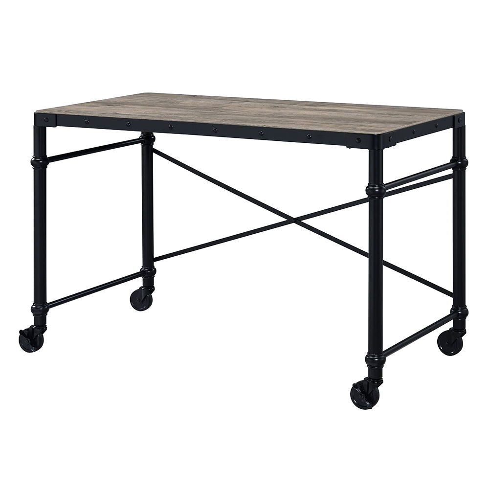 Oklarth - Writing Desk - Rustic Oak & Black - Urban Living Furniture (Los Angeles, CA)