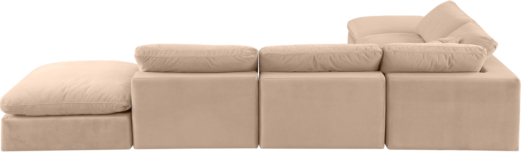 Comfy - 6 Piece Velvet Modular Sectional - Urban Living Furniture (Los Angeles, CA)