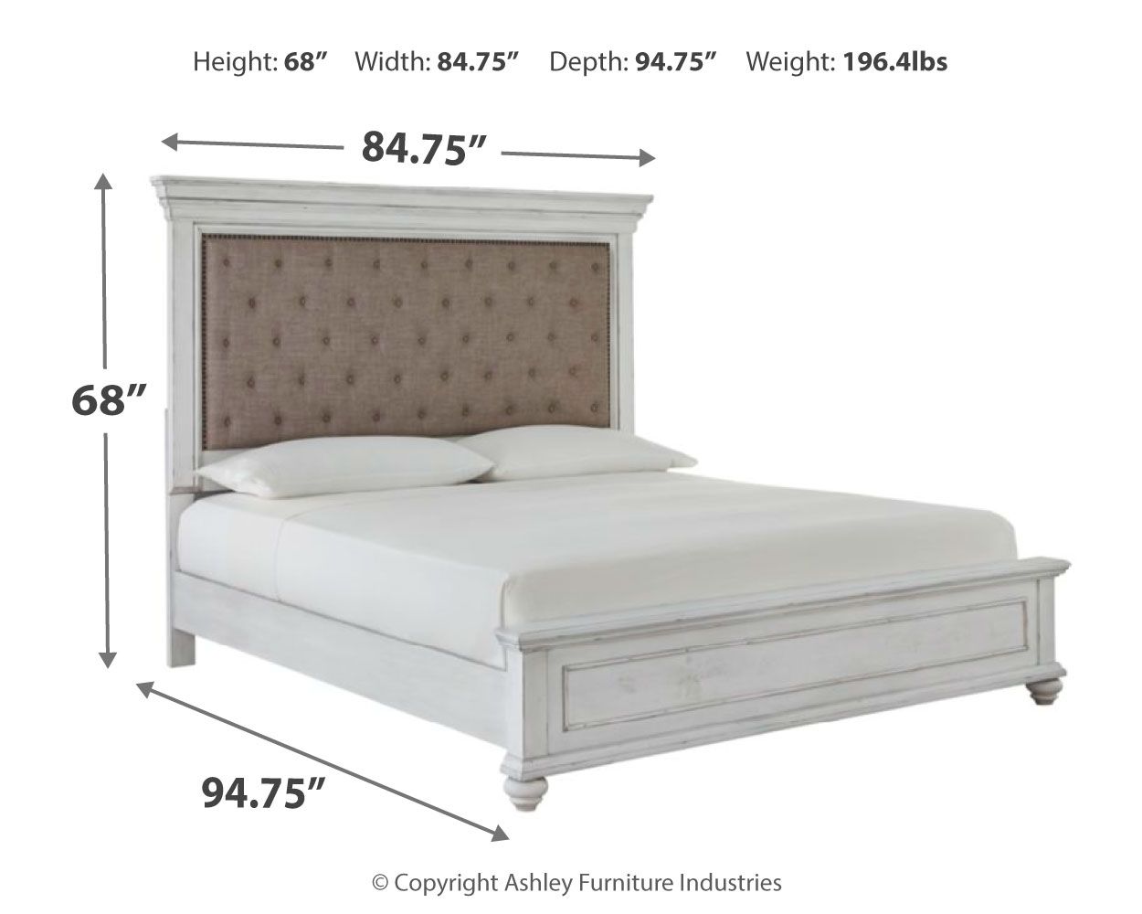 Kanwyn - Upholstered Panel Bed - Urban Living Furniture (Los Angeles, CA)