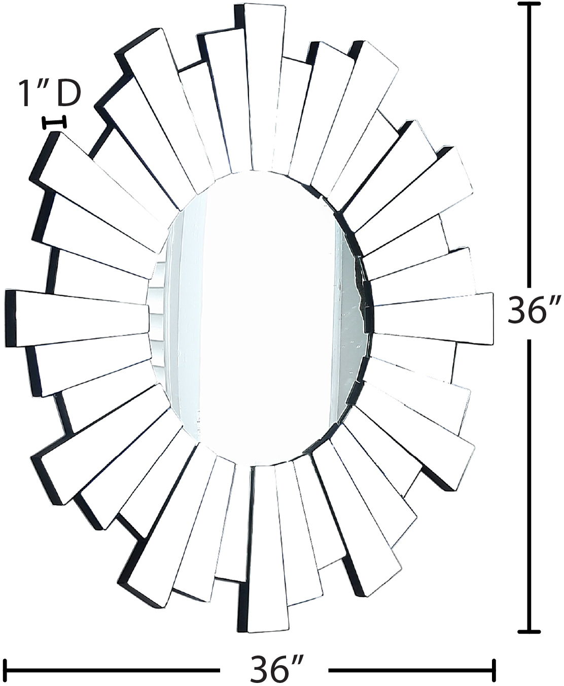 Nexus - Mirror - Urban Living Furniture (Los Angeles, CA)