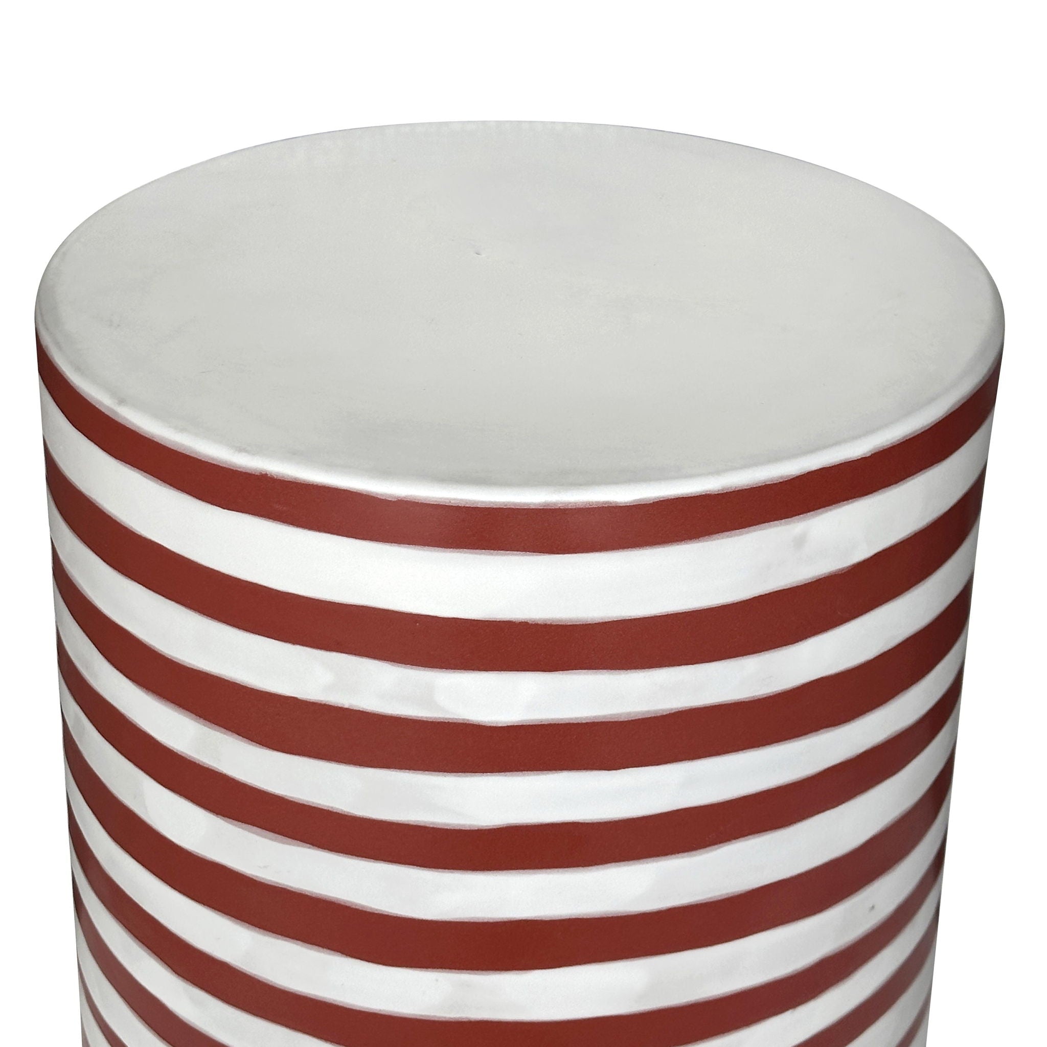 Tempest - Ceramic Table - Red Stripes - Urban Living Furniture (Los Angeles, CA)