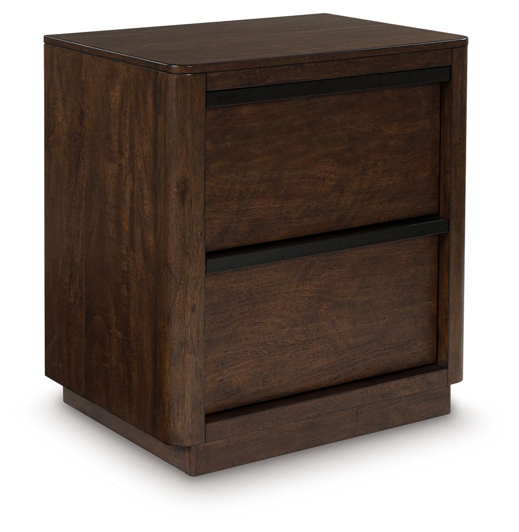 Dilenno - Dark Brown - Two Drawer Night Stand - Urban Living Furniture (Los Angeles, CA)