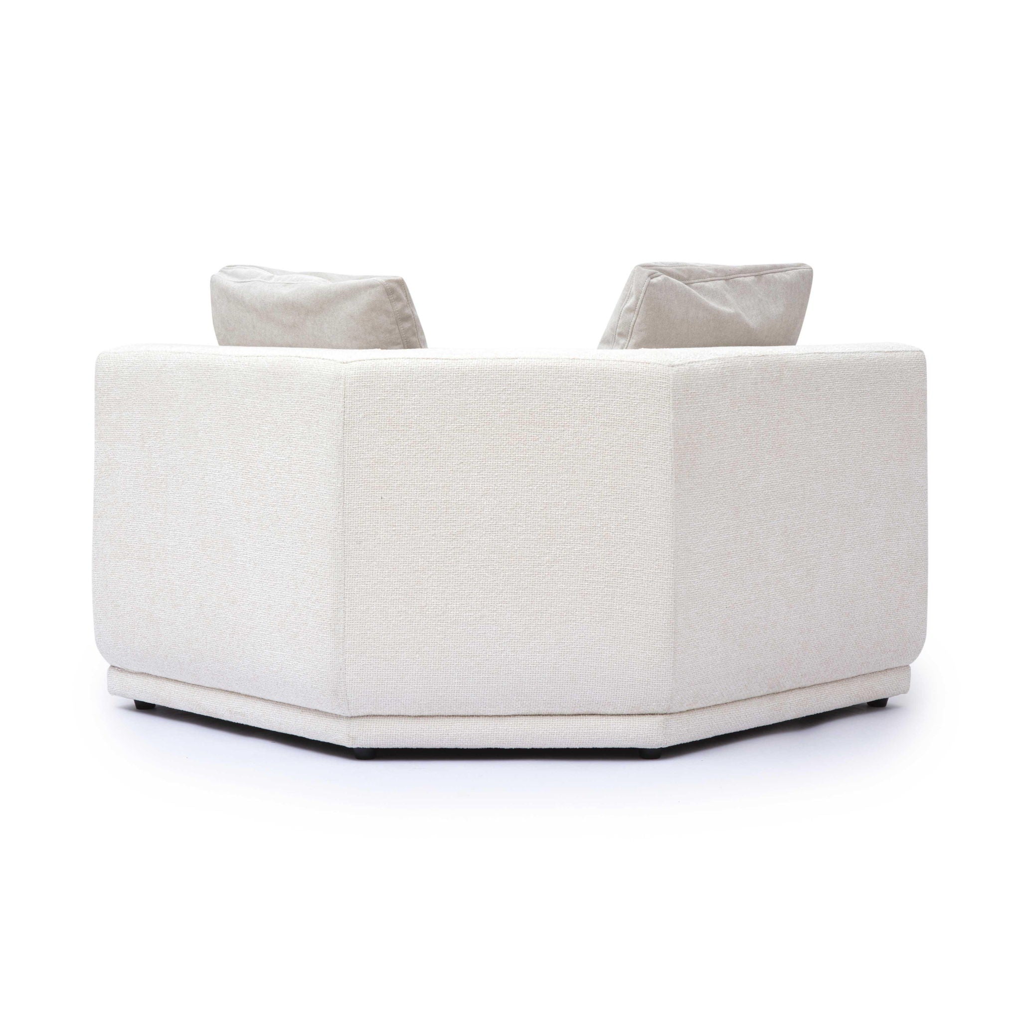 Perry - Modular Wedge Corner Chair - Cream - Urban Living Furniture (Los Angeles, CA)
