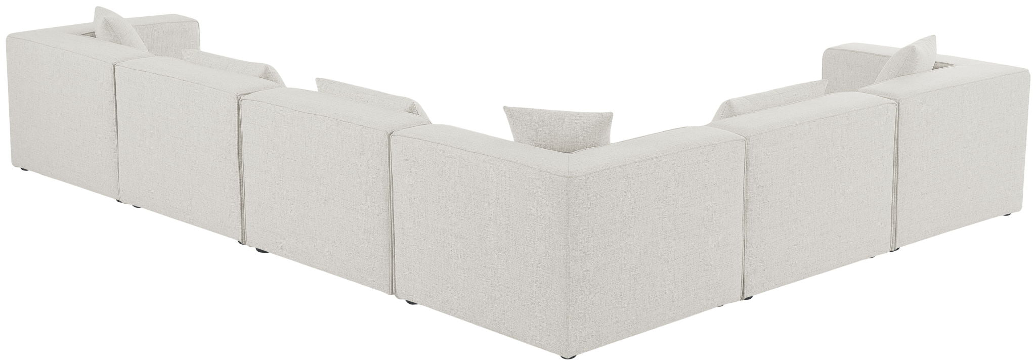 Cube - Linen 6 Piece Modular Corner Sectional - Urban Living Furniture (Los Angeles, CA)