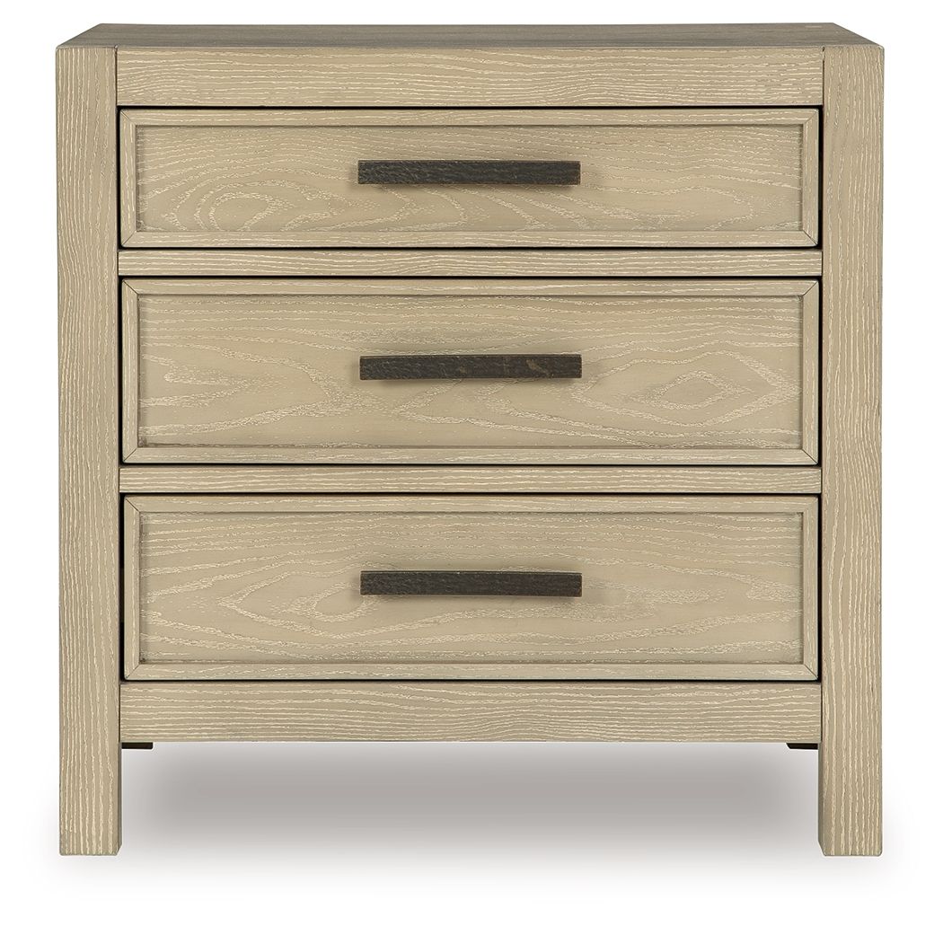 Calmoro - Three Drawer Night Stand - Gray - Urban Living Furniture (Los Angeles, CA)