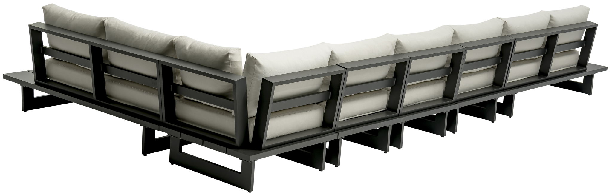 Maldives - 6 Piece Water Resistant Outdoor Patio Modular Sectional With Gray Base - Urban Living Furniture (Los Angeles, CA)