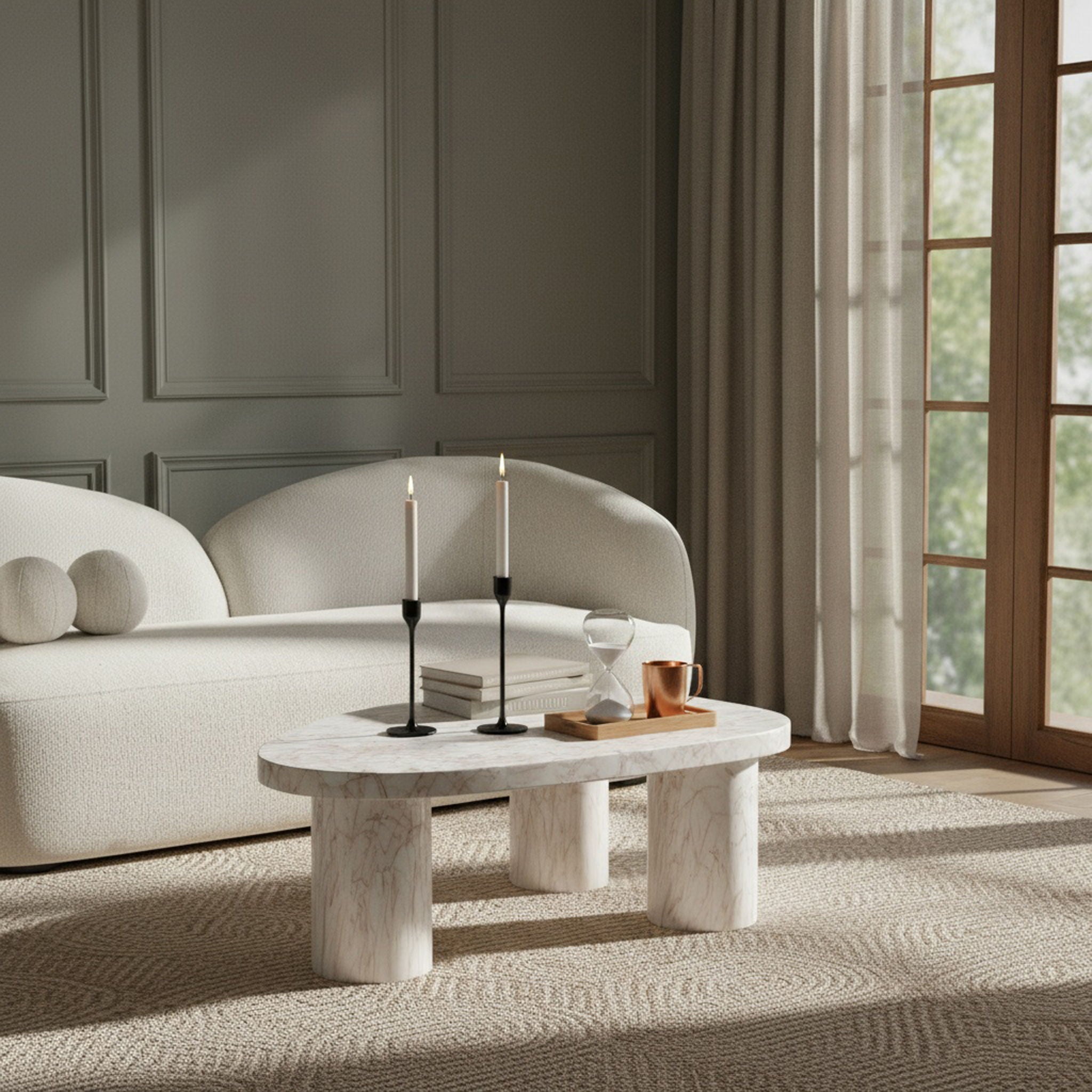 Teramo - Concrete Indoor / Outdoor Coffee Table - Urban Living Furniture (Los Angeles, CA)