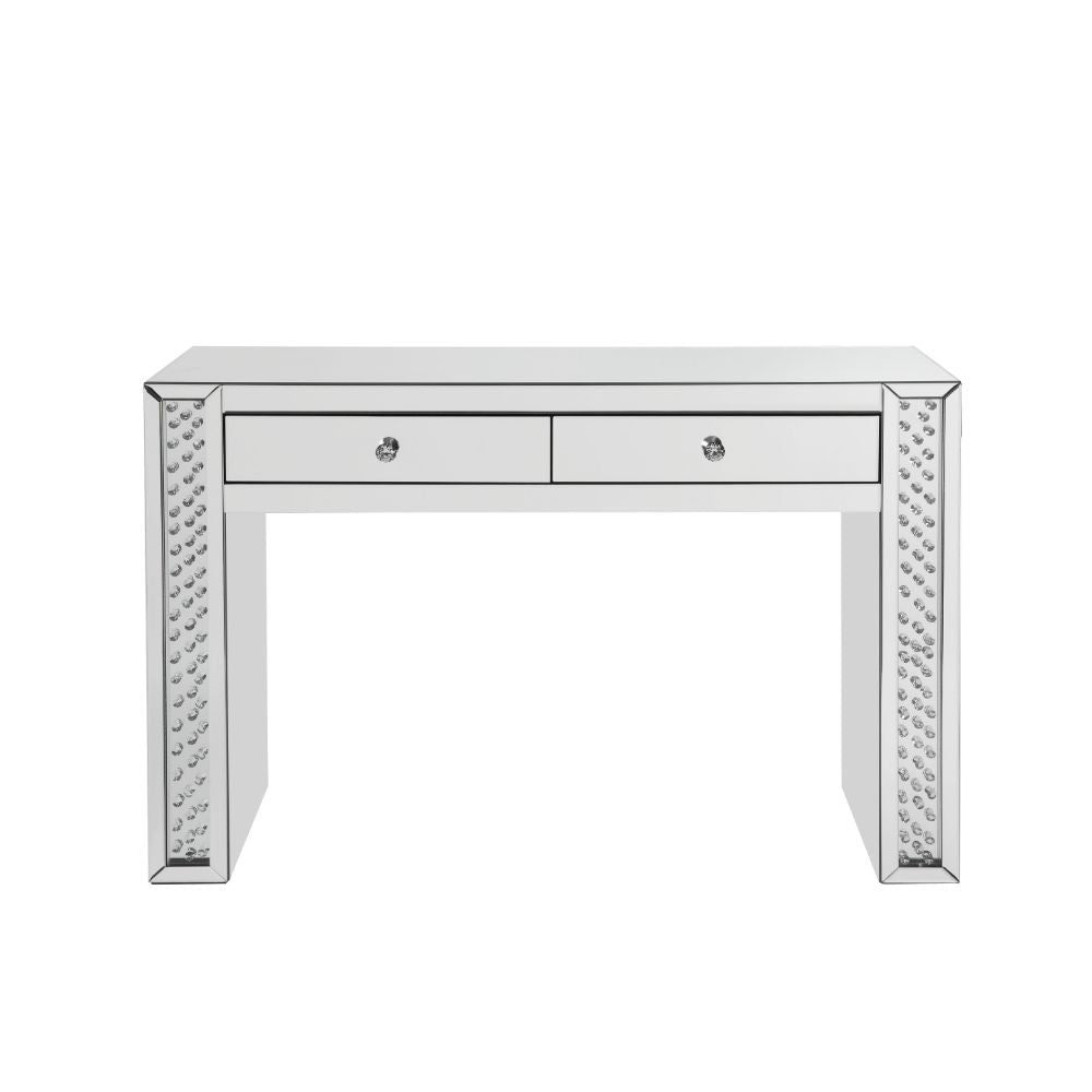 Nysa - Vanity Desk - Mirrored & Faux Crystals - Urban Living Furniture (Los Angeles, CA)